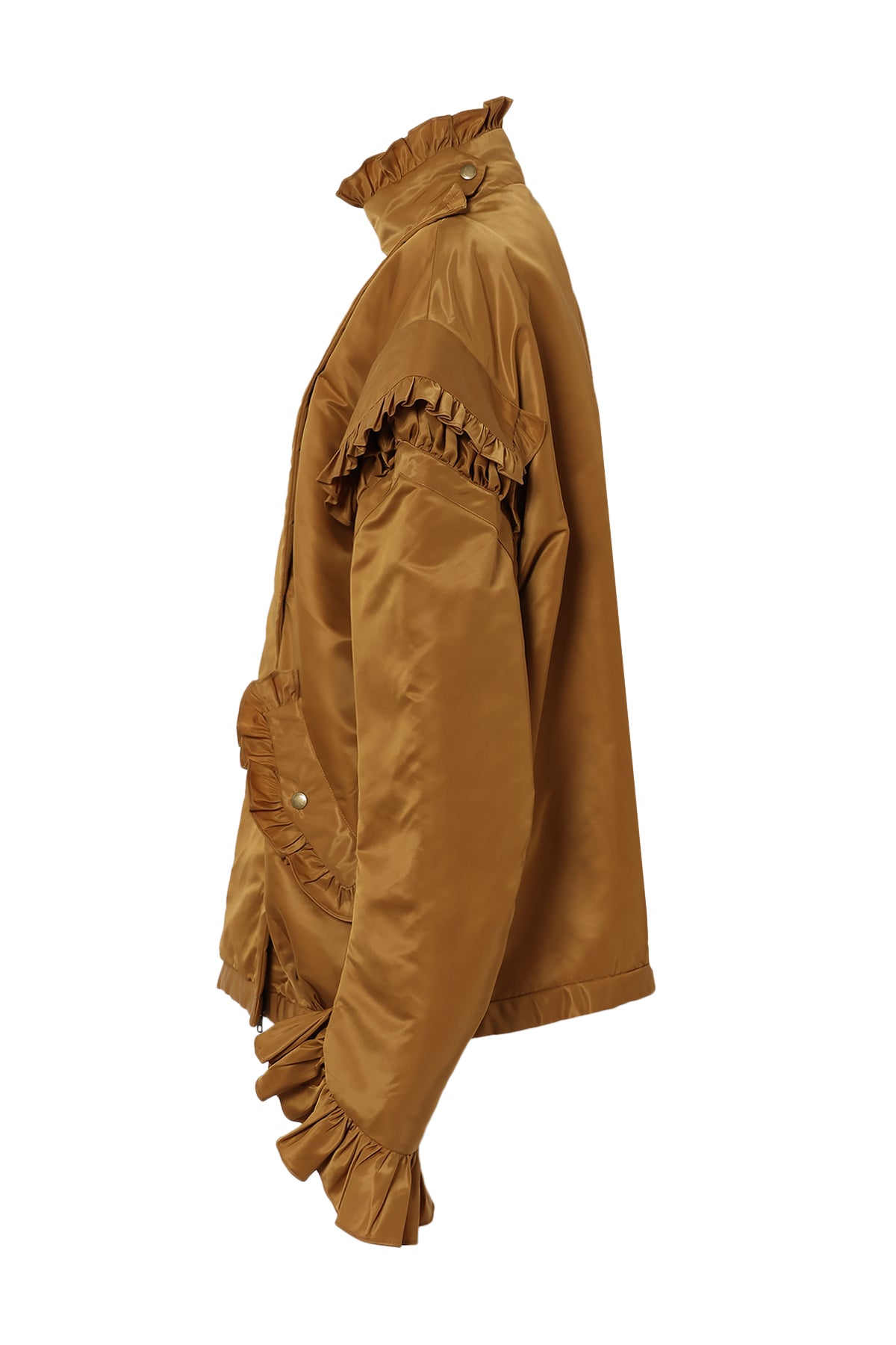 Puffer Frill Blouson / Mustard