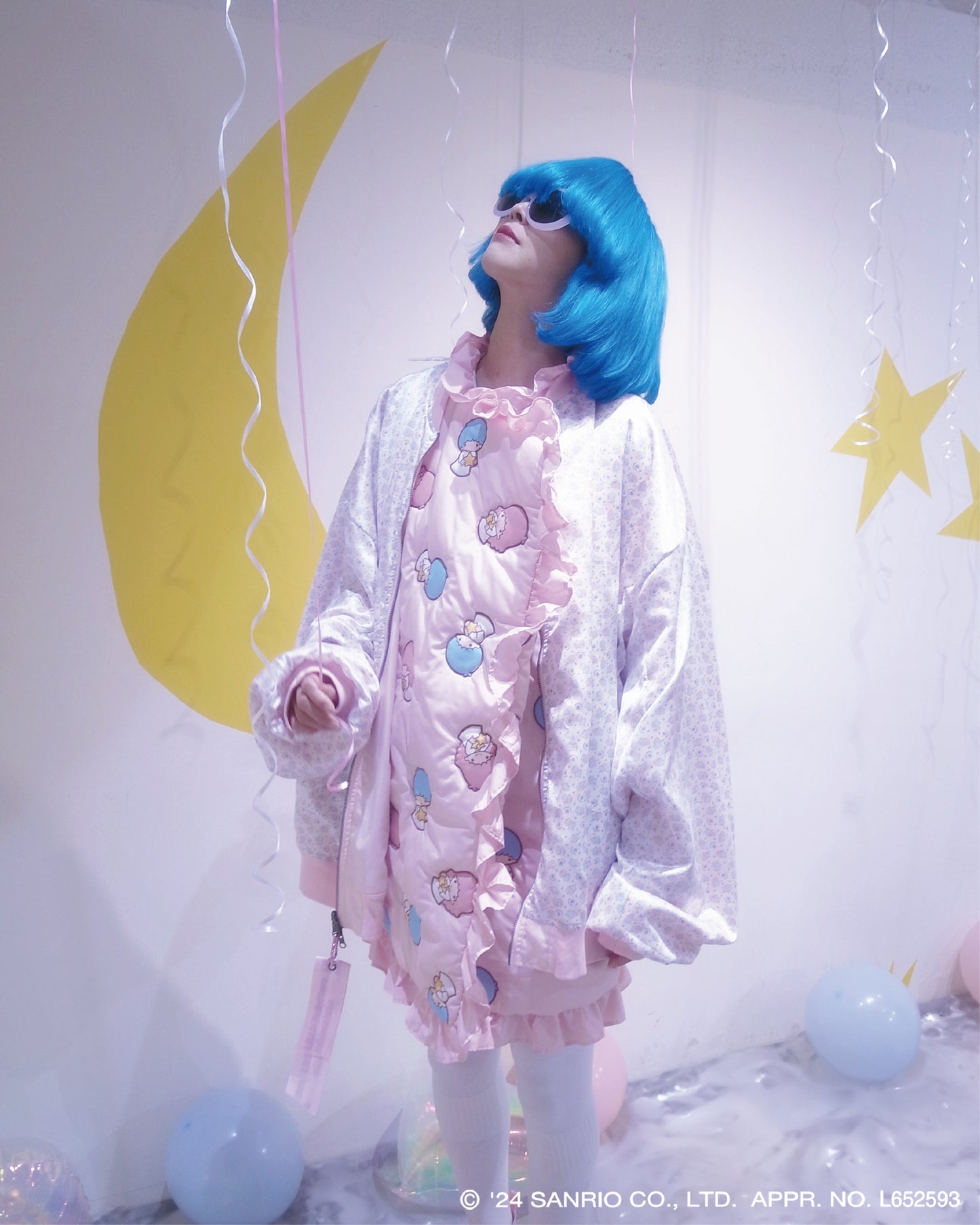 4XL MA-1 / Pink / Little Twin Stars x MIKIOSAKABE