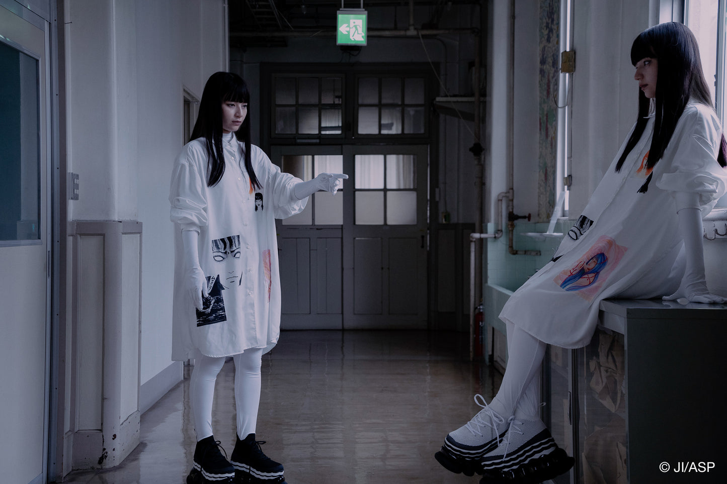 Tomie Patchwork Shirt / White