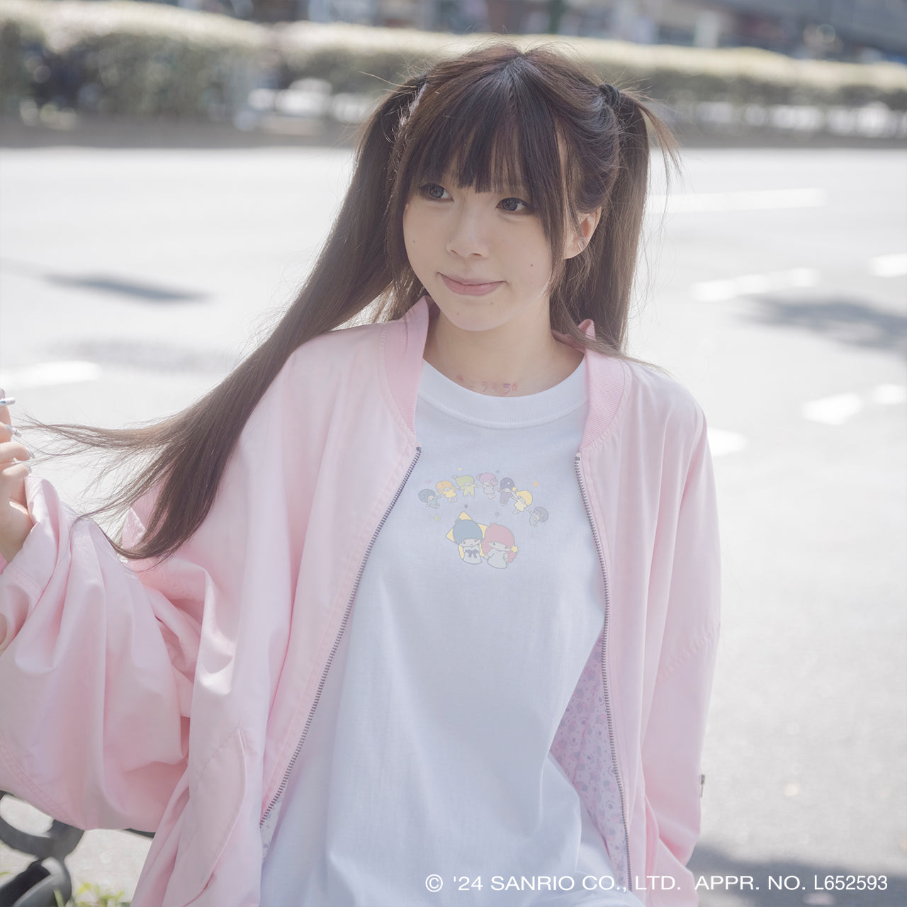 4XL MA-1 / Pink / Little Twin Stars x MIKIOSAKABE