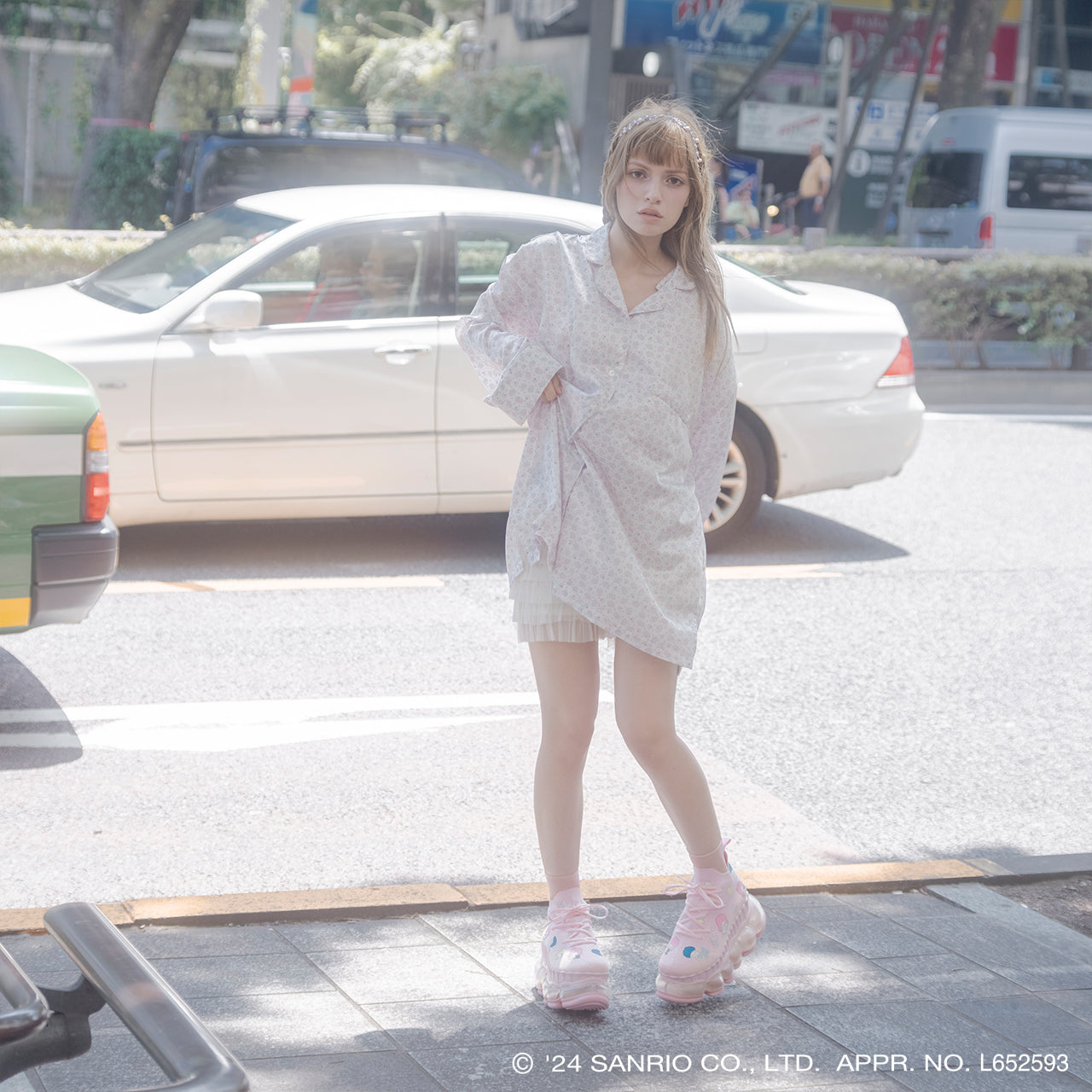 Print Pajamas Tops / White / Little Twin Stars x MIKIOSAKABE / MSLTPJT01