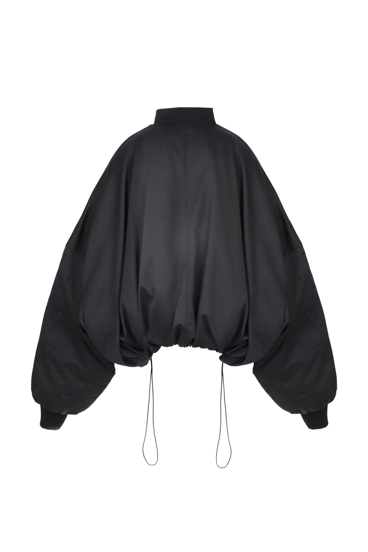 Grand Shilouette Bomber Jacket Ribbon / Black