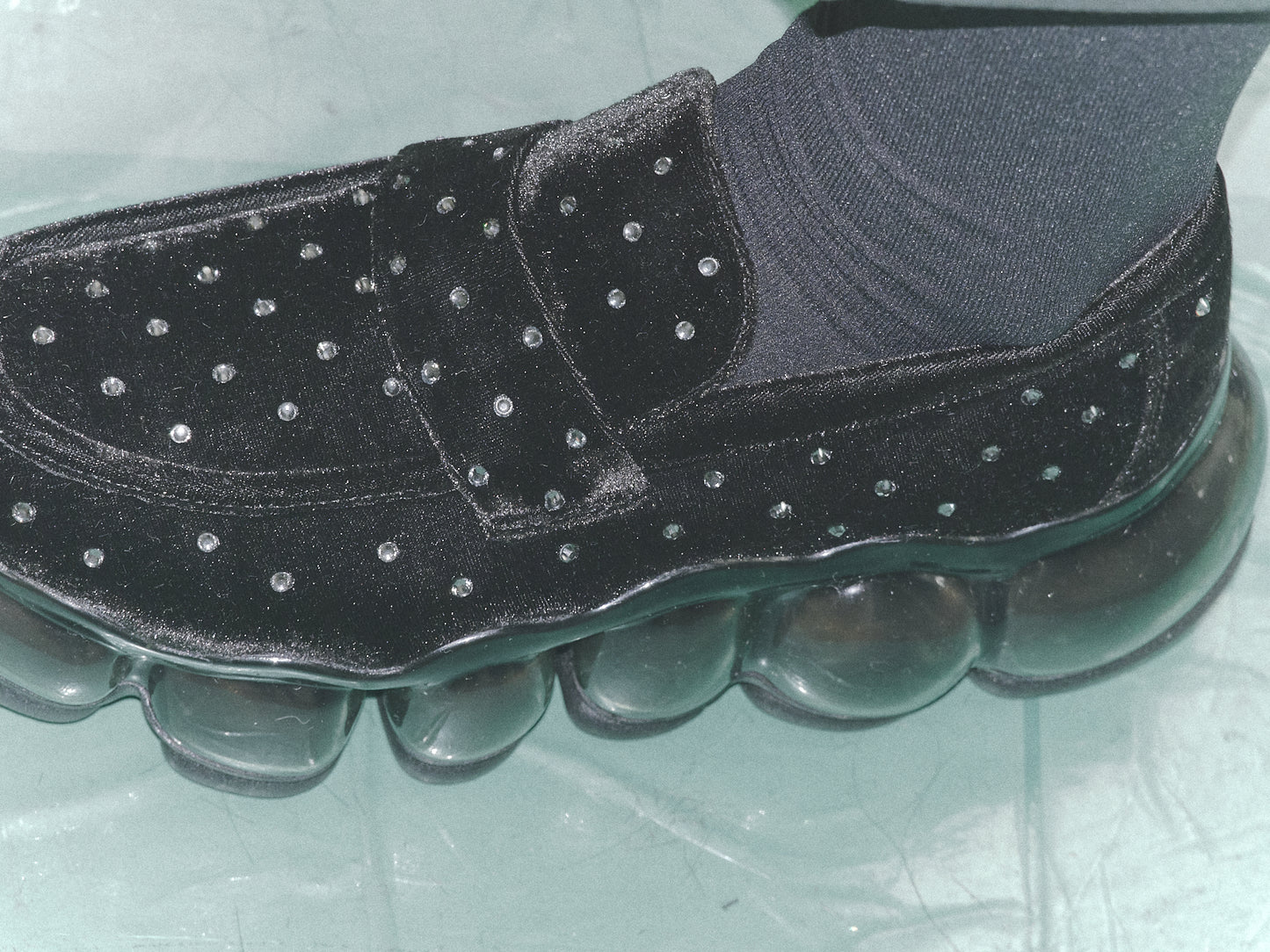 New "Jewelry" Loafer Jewel / Black