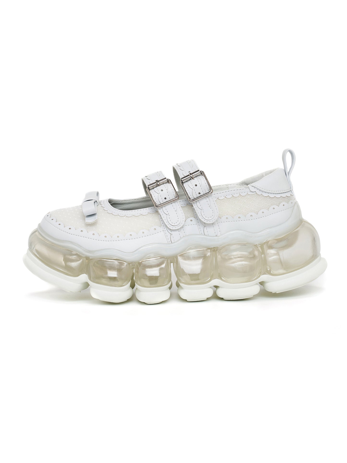 New "Jewelry" Mary Jane Sugar / White