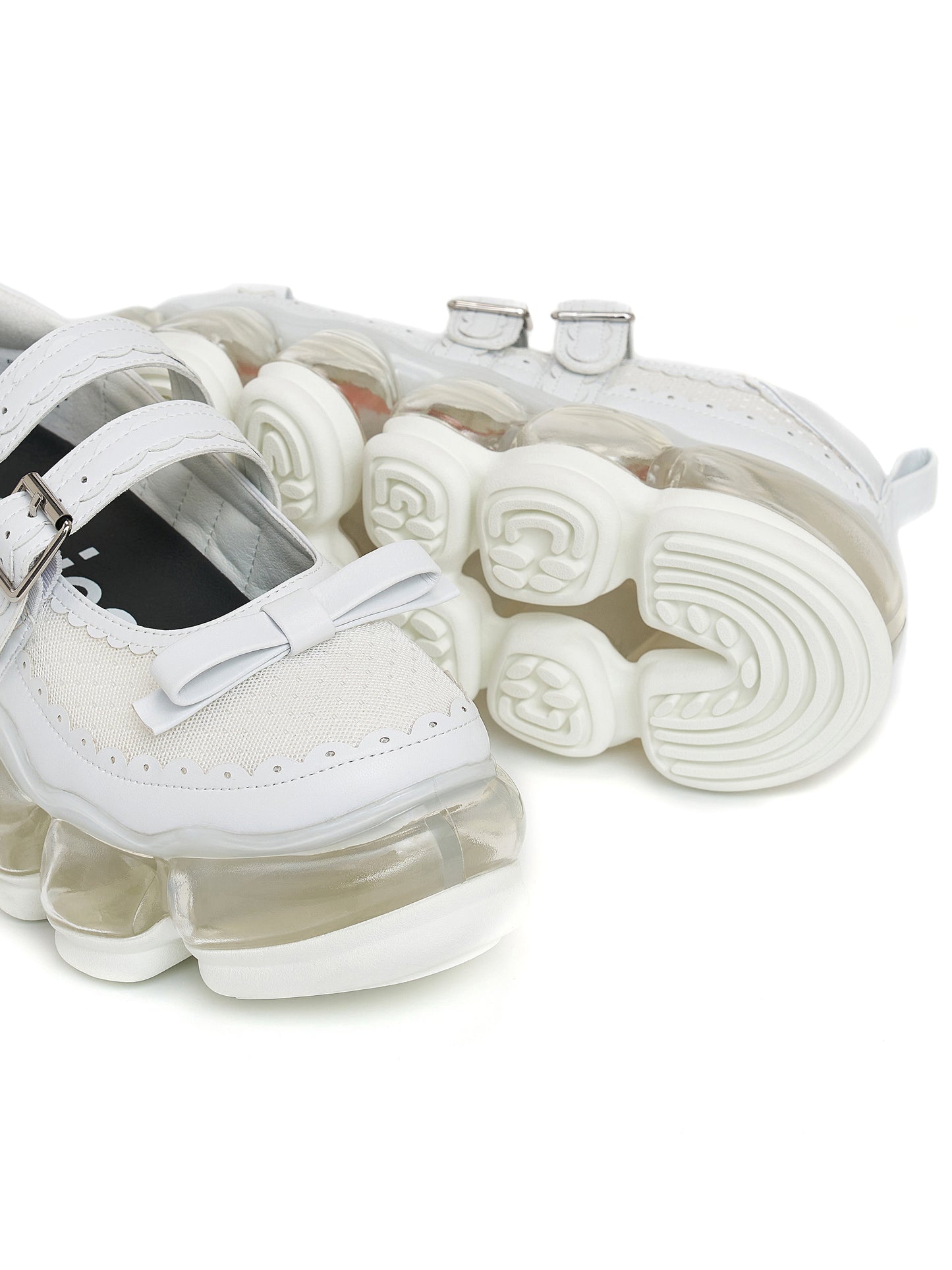 New "Jewelry" Mary Jane Sugar / White