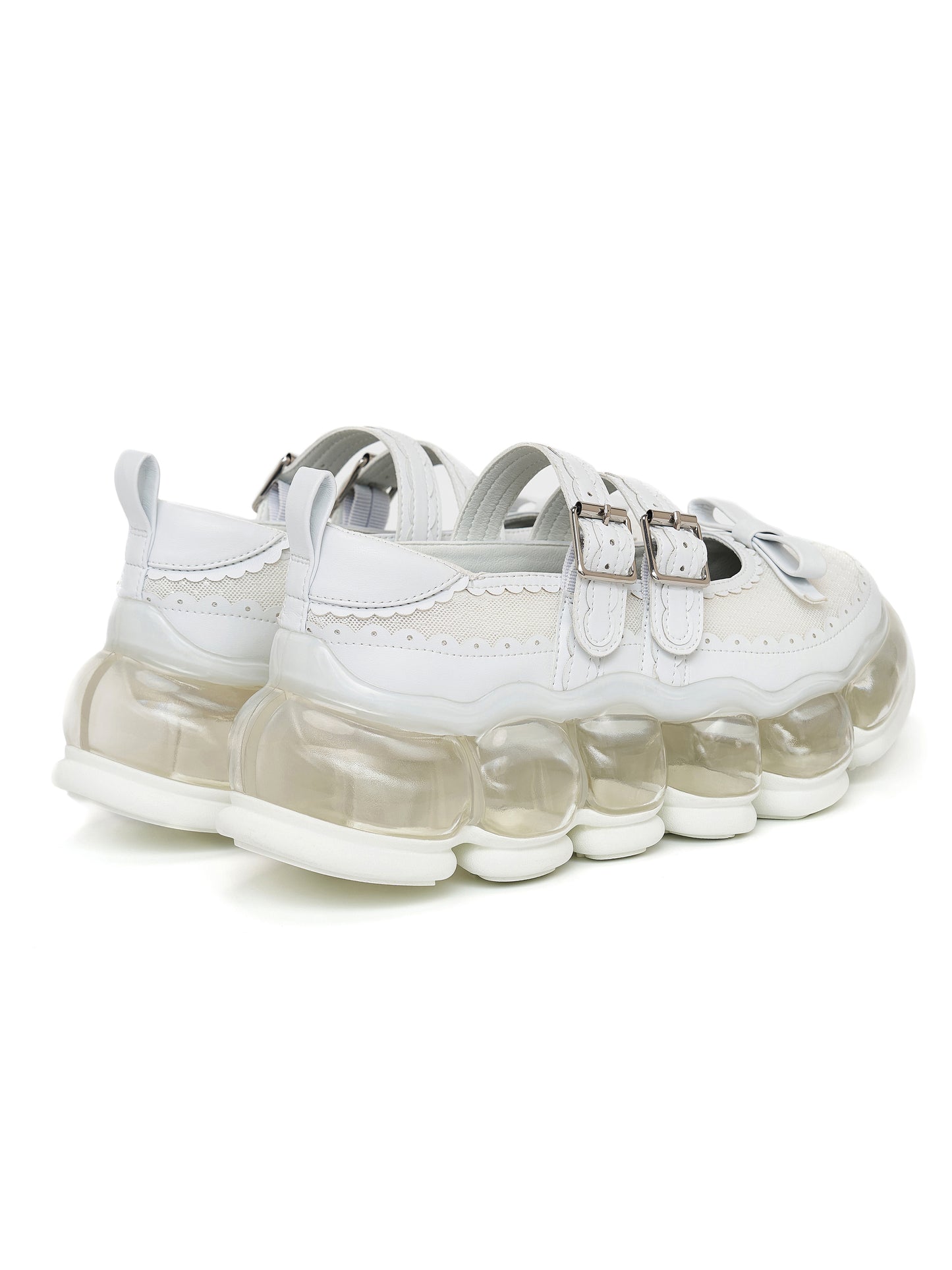 New "Jewelry" Mary Jane Sugar / White