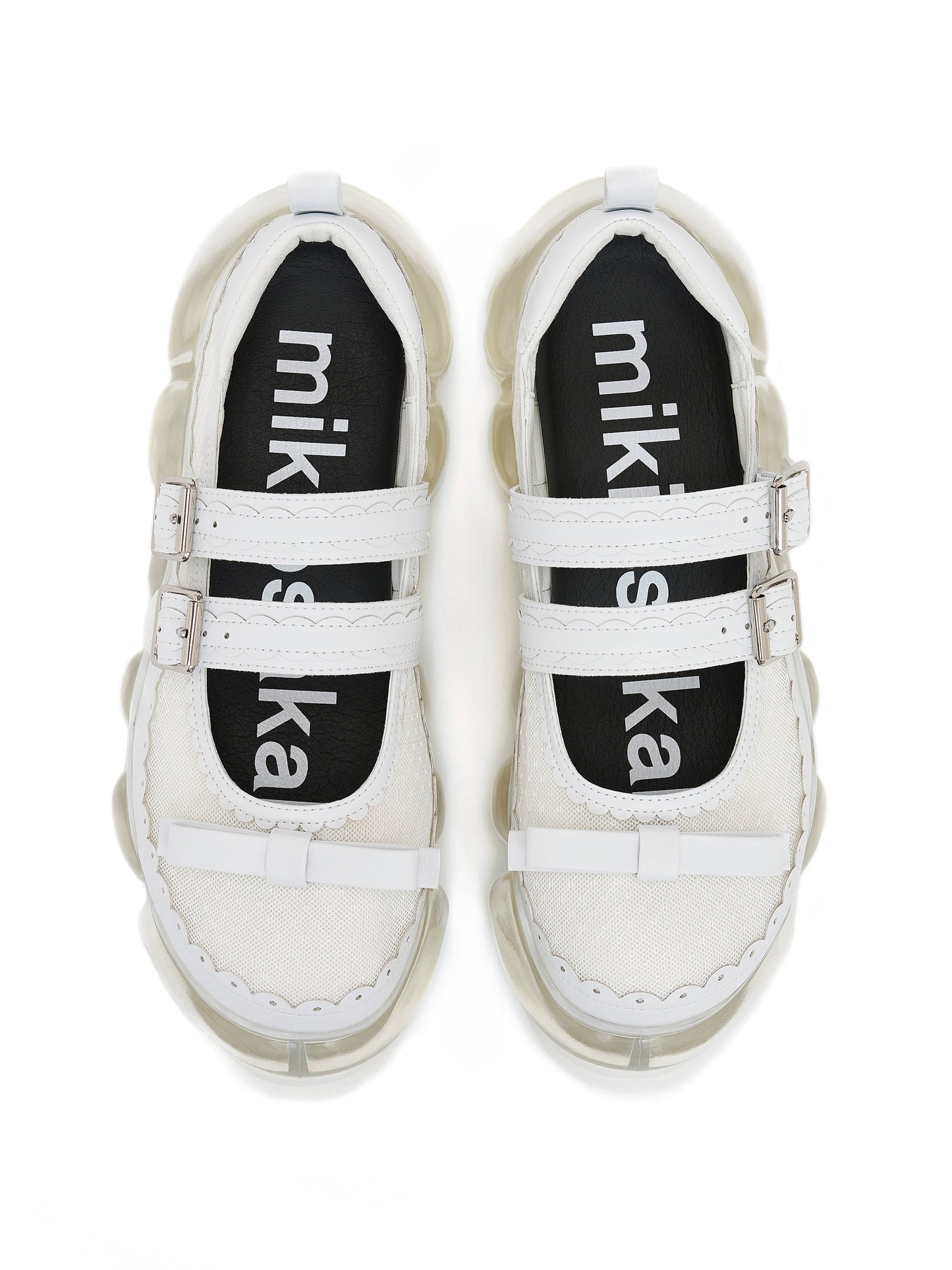 New "Jewelry" Mary Jane Sugar / White