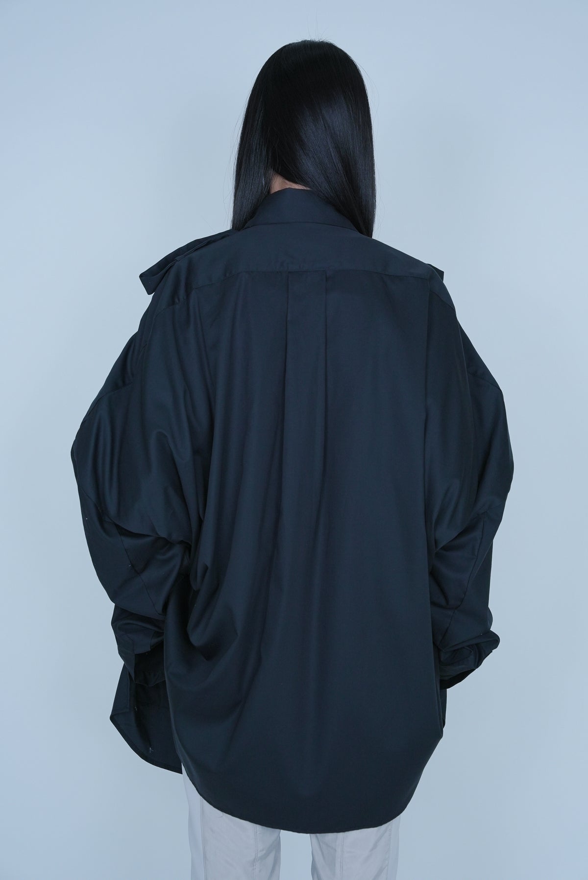 【SS27受注】Box Shirt / Black / MSS27B061