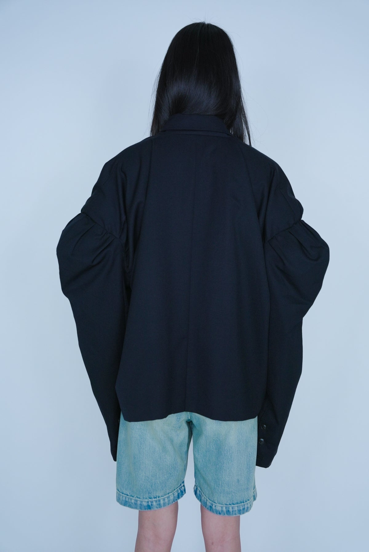 【SS27受注】Rabbit Collar Jacket / Black / MSS27JK01