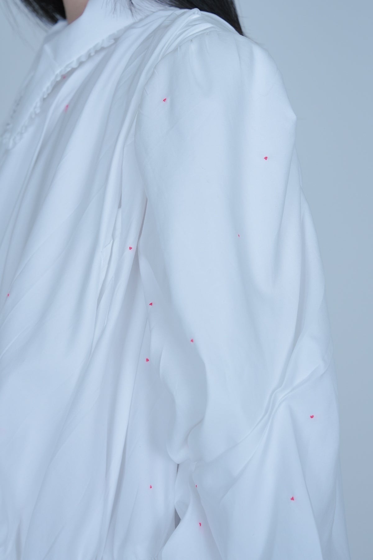 【SS27受注】Little Heart Windy Dress / White / MSS27D013
