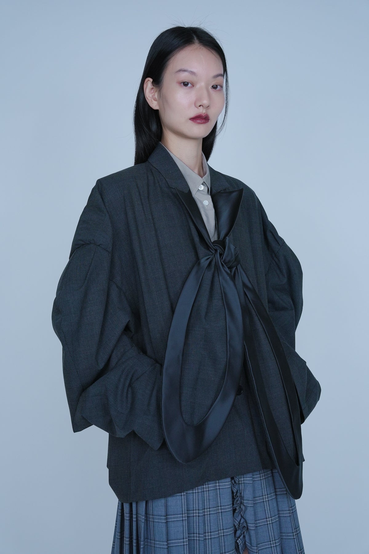 【SS27受注】Rabbit Collar Jacket / Gray / MSS27JK011
