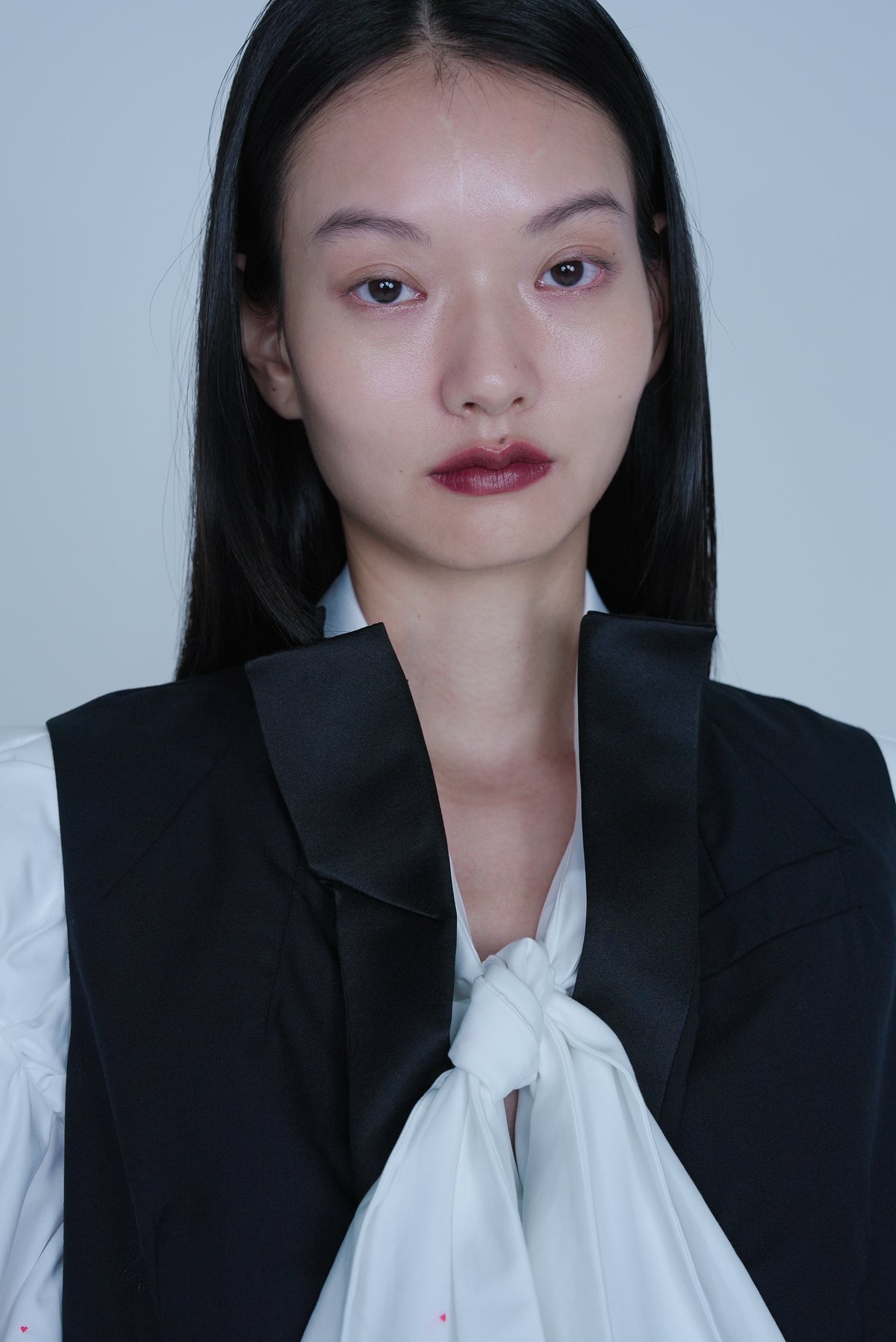 【SS27受注】Ribbon Collar Coat / White / MSS27C04