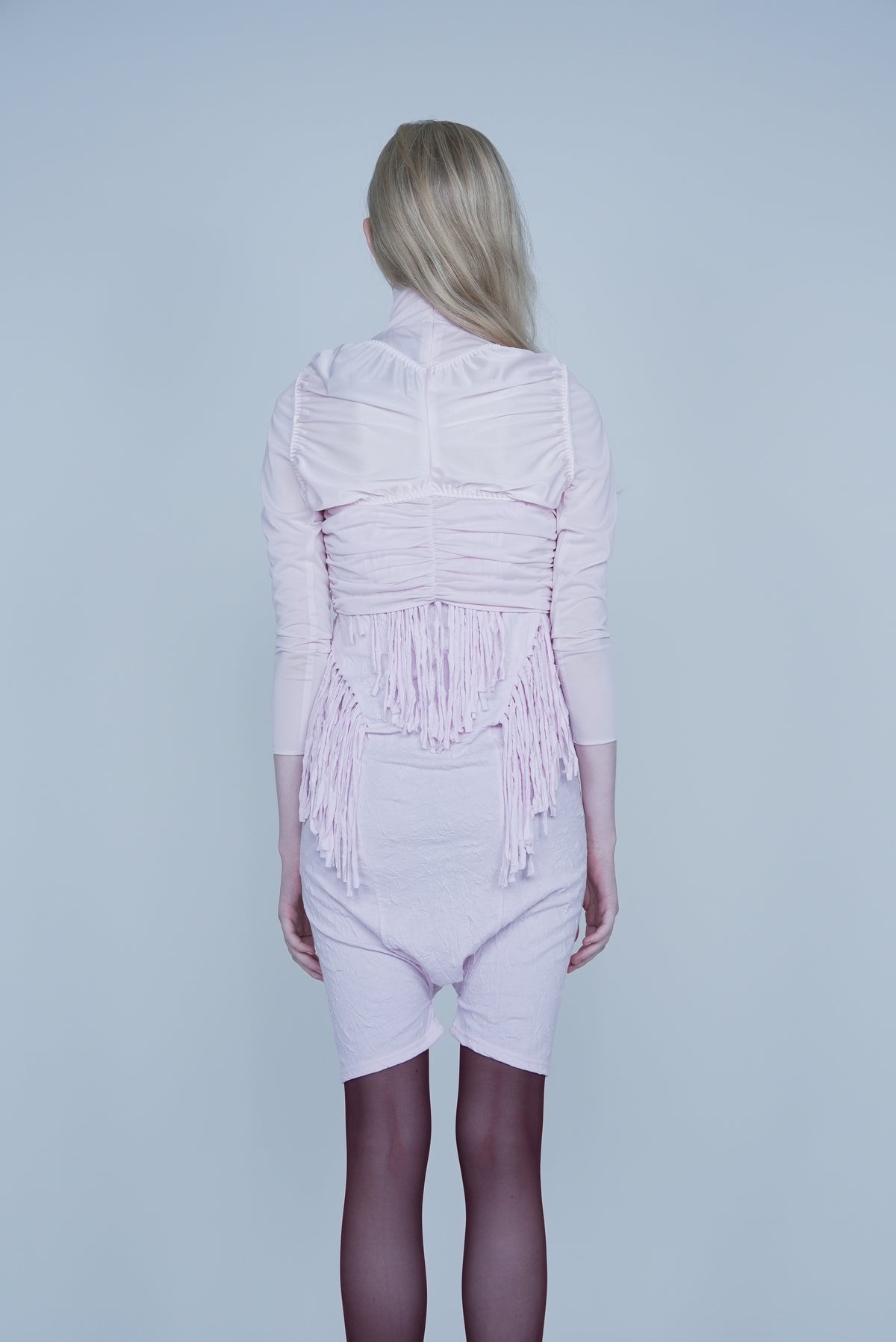 【SS27受注】Fringe Jumpsuit / Pink / JFSS27JUMP02