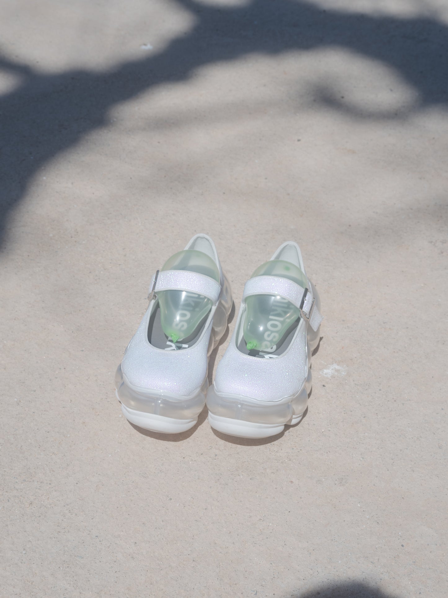 New “Jewelry” Mary Jane / Pearl White