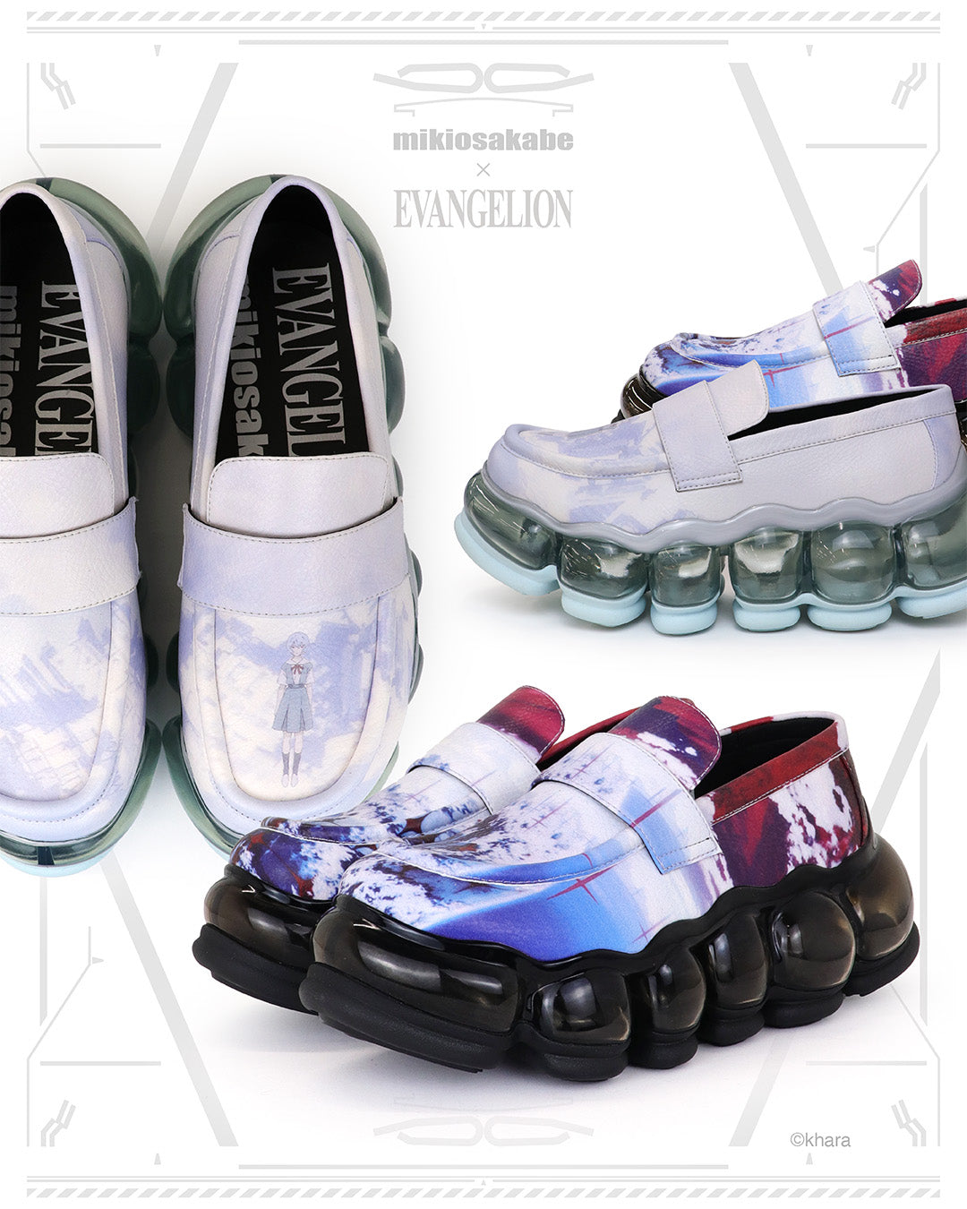 【EG26受注】New Jewelry Evangelion Print Loafer / Black / MSEG26 SH04