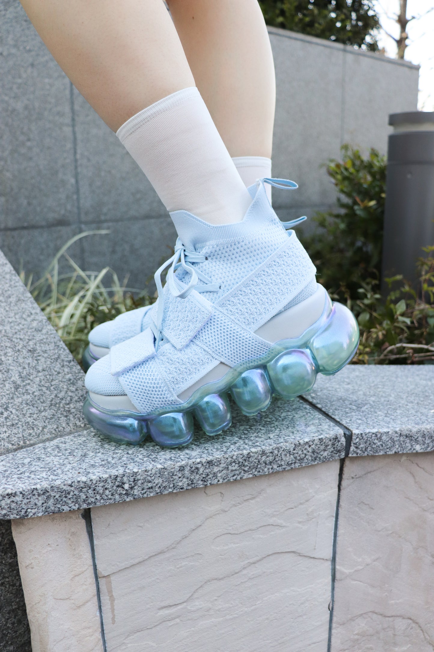 "Jewelry" High Shoes BeltCross / Aurora Light Blue