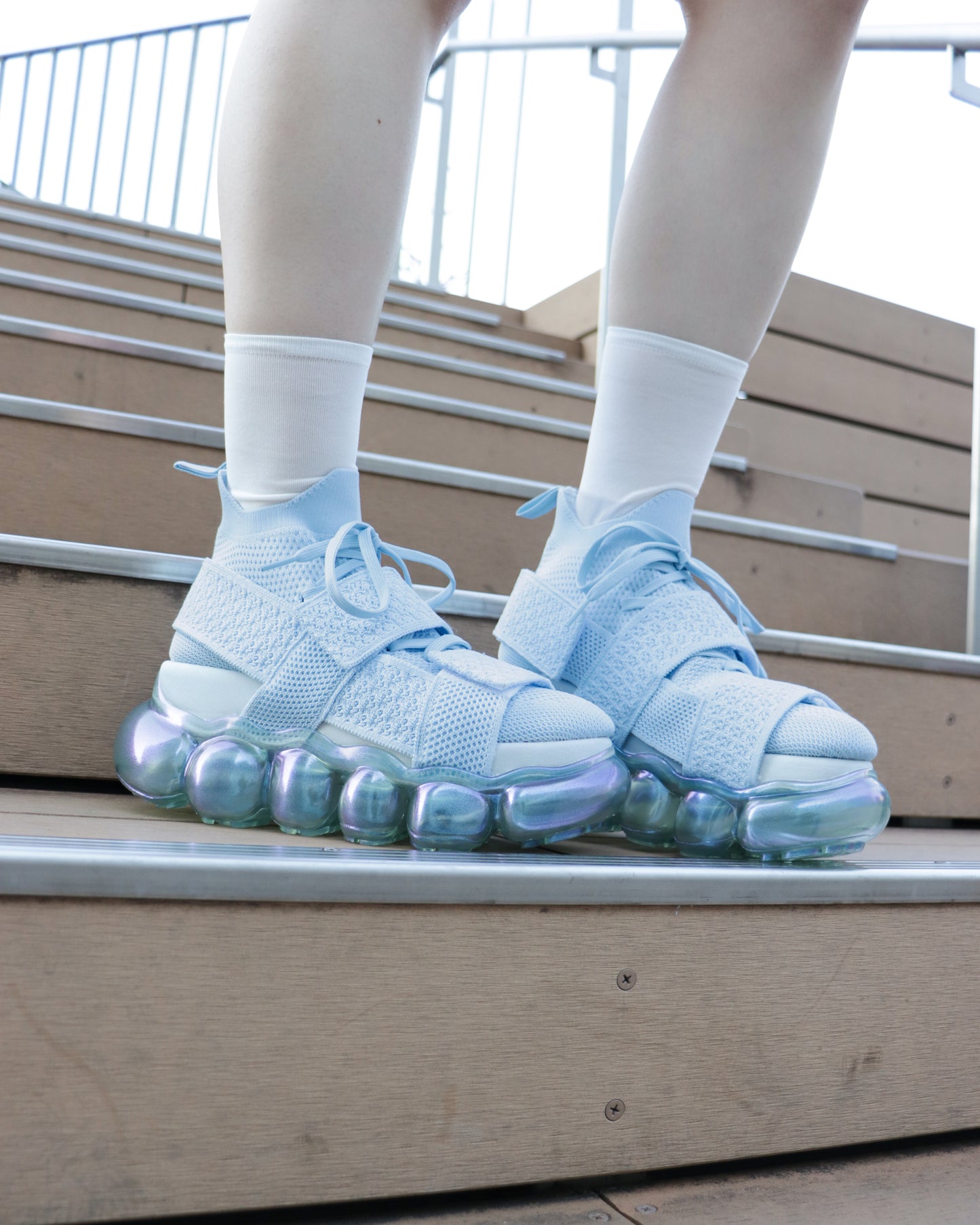 "Jewelry" High Shoes BeltCross / Aurora Light Blue