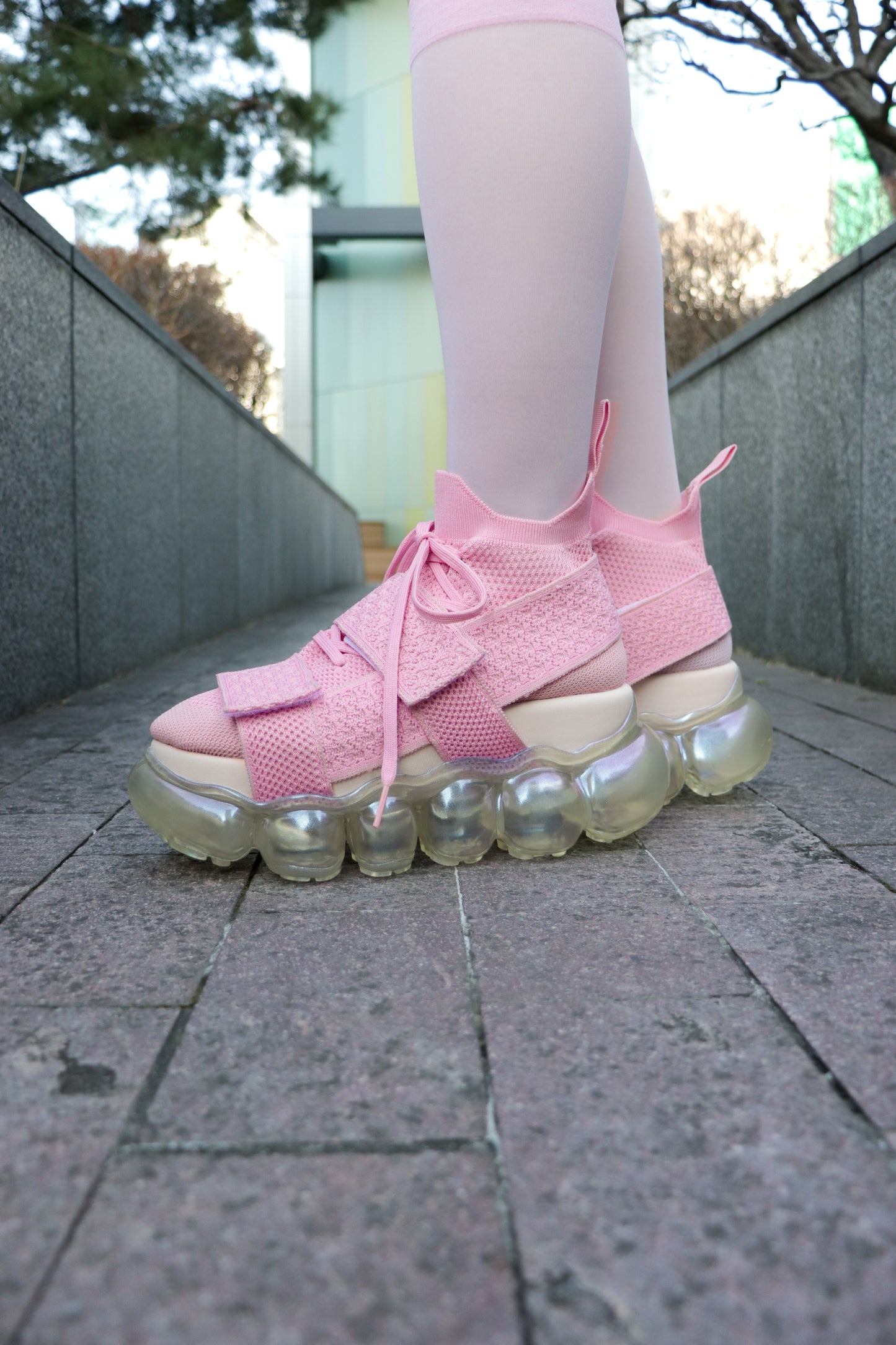 "Jewelry" High Shoes Beltcross / Aurora Pink