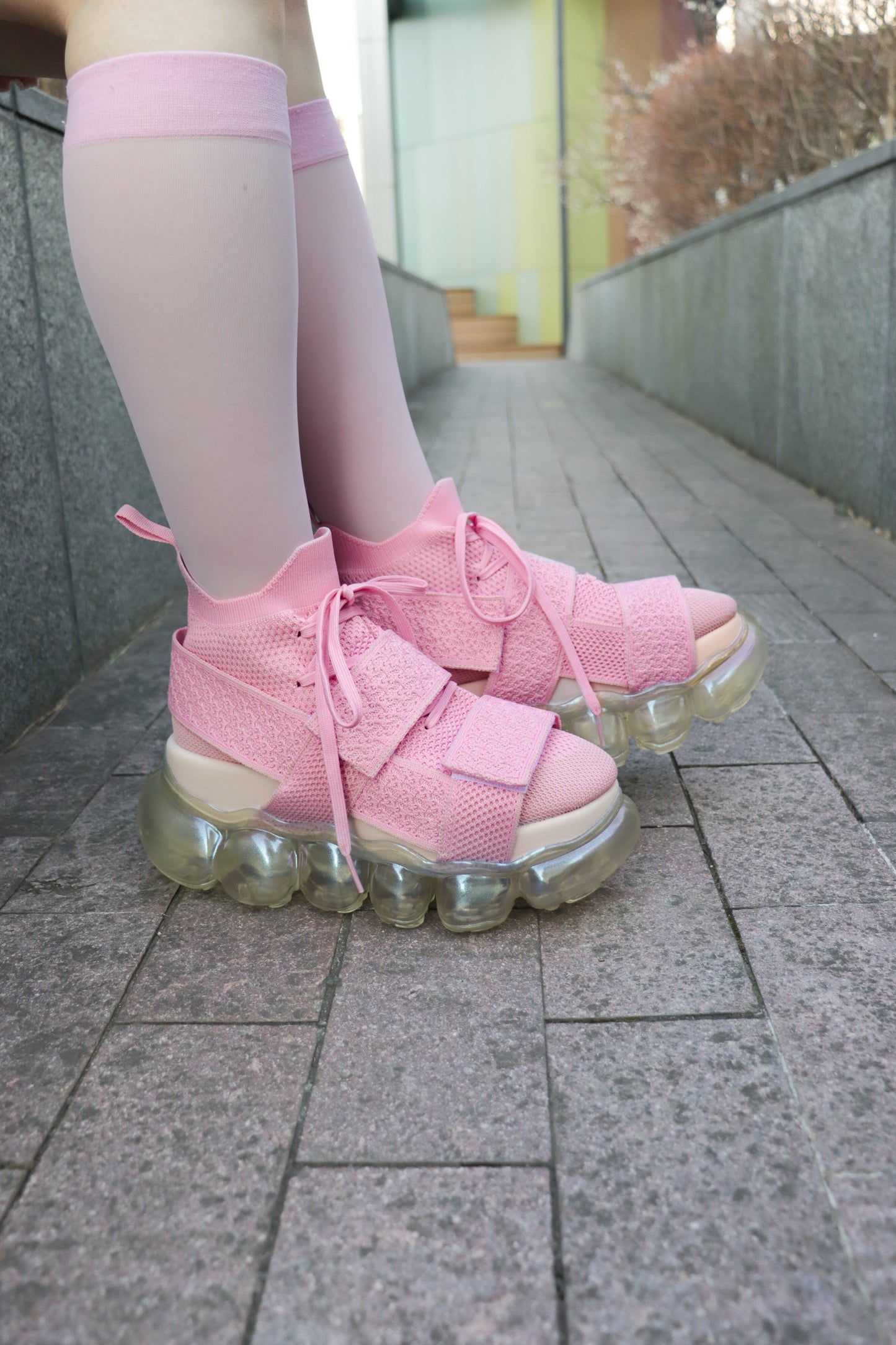 "Jewelry" High Shoes Beltcross / Aurora Pink