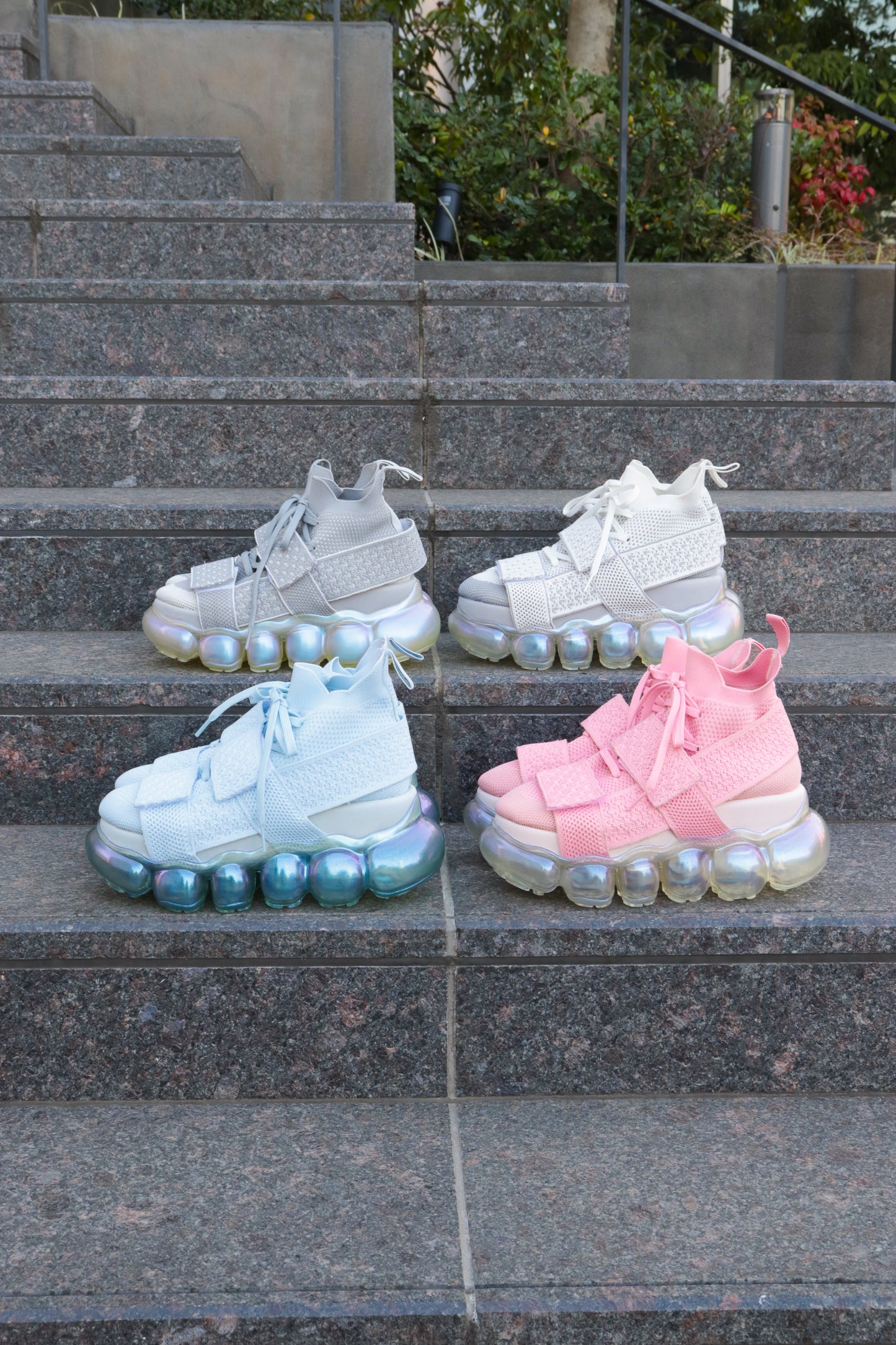 "Jewelry" High Shoes Beltcross / Aurora White