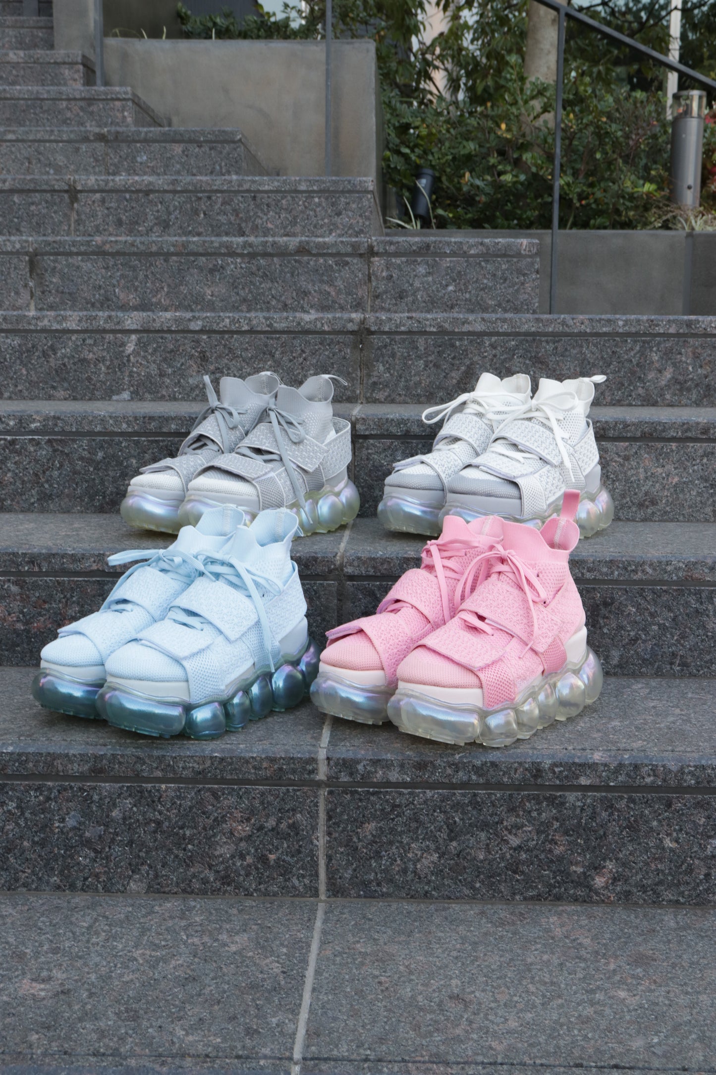 "Jewelry" High Shoes Beltcross / Aurora White