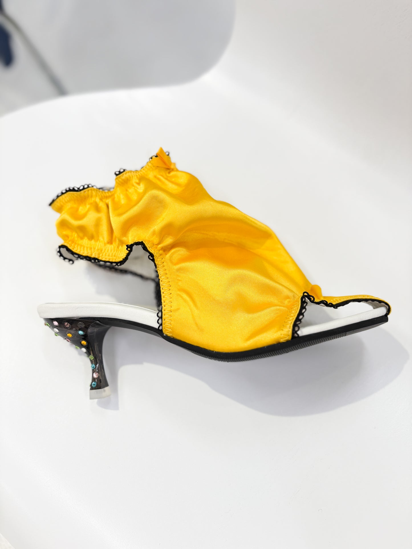 【AW25受注】Panty Crystal Heels / Yellow / JFAW25SH02