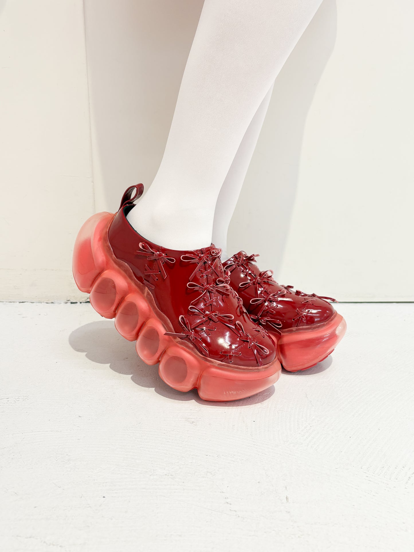 "Jewelry" Bubble Tiny Ribbon Sabo / Red