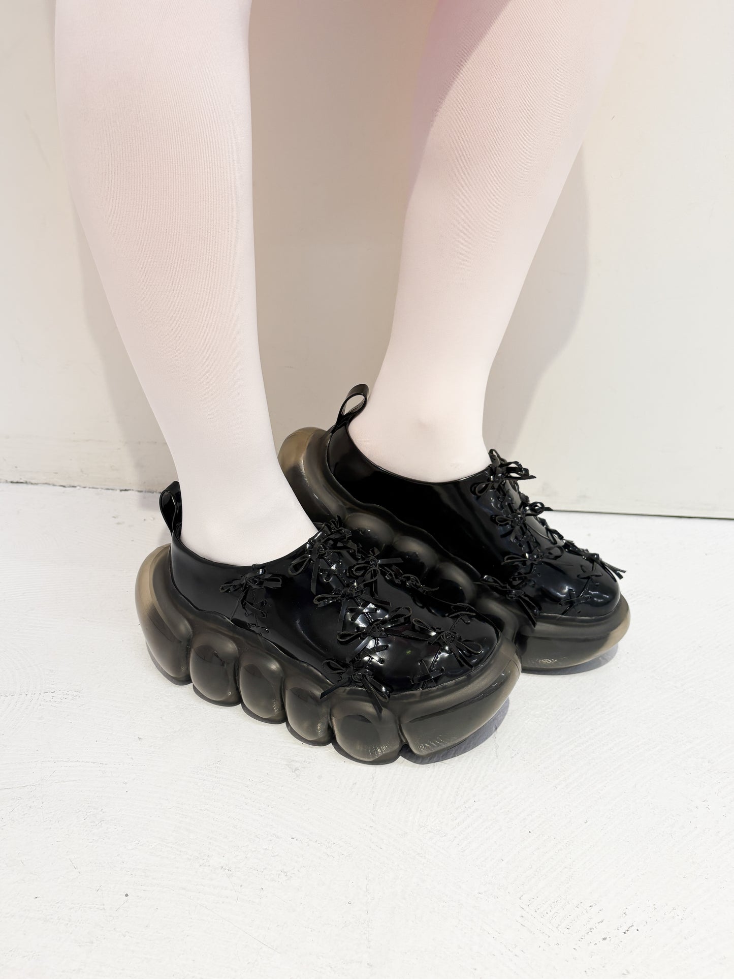 【AW25受注】"Jewelry" Bubble Tiny Ribbon Sabo / Black / MSAW25SH04