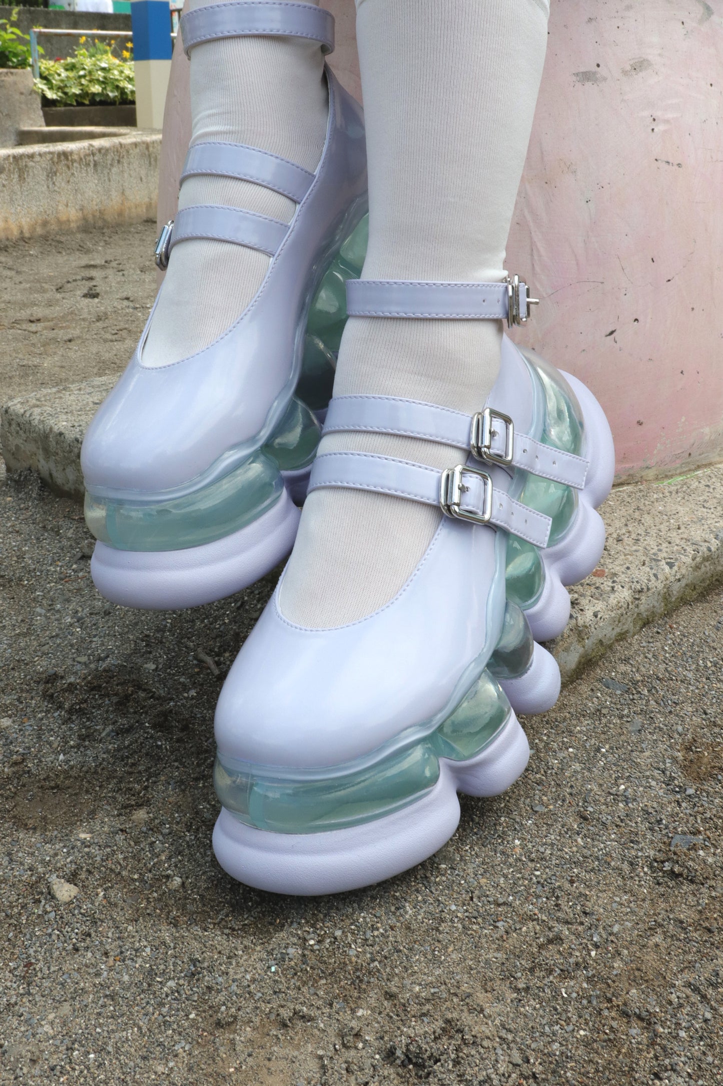 "Jewelry" Ark Three Straps Mary Jane / Lilac