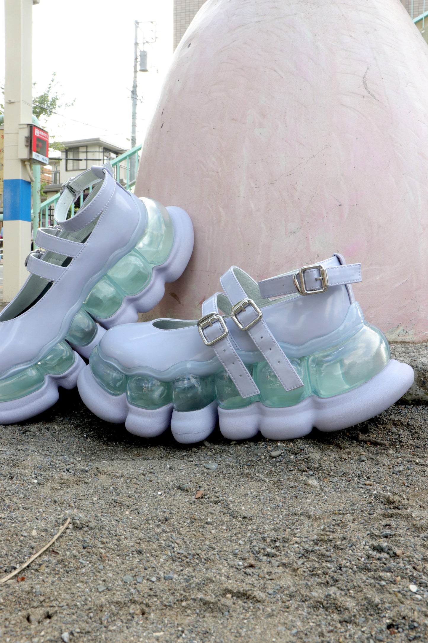 "Jewelry" Ark Three Straps Mary Jane / Lilac