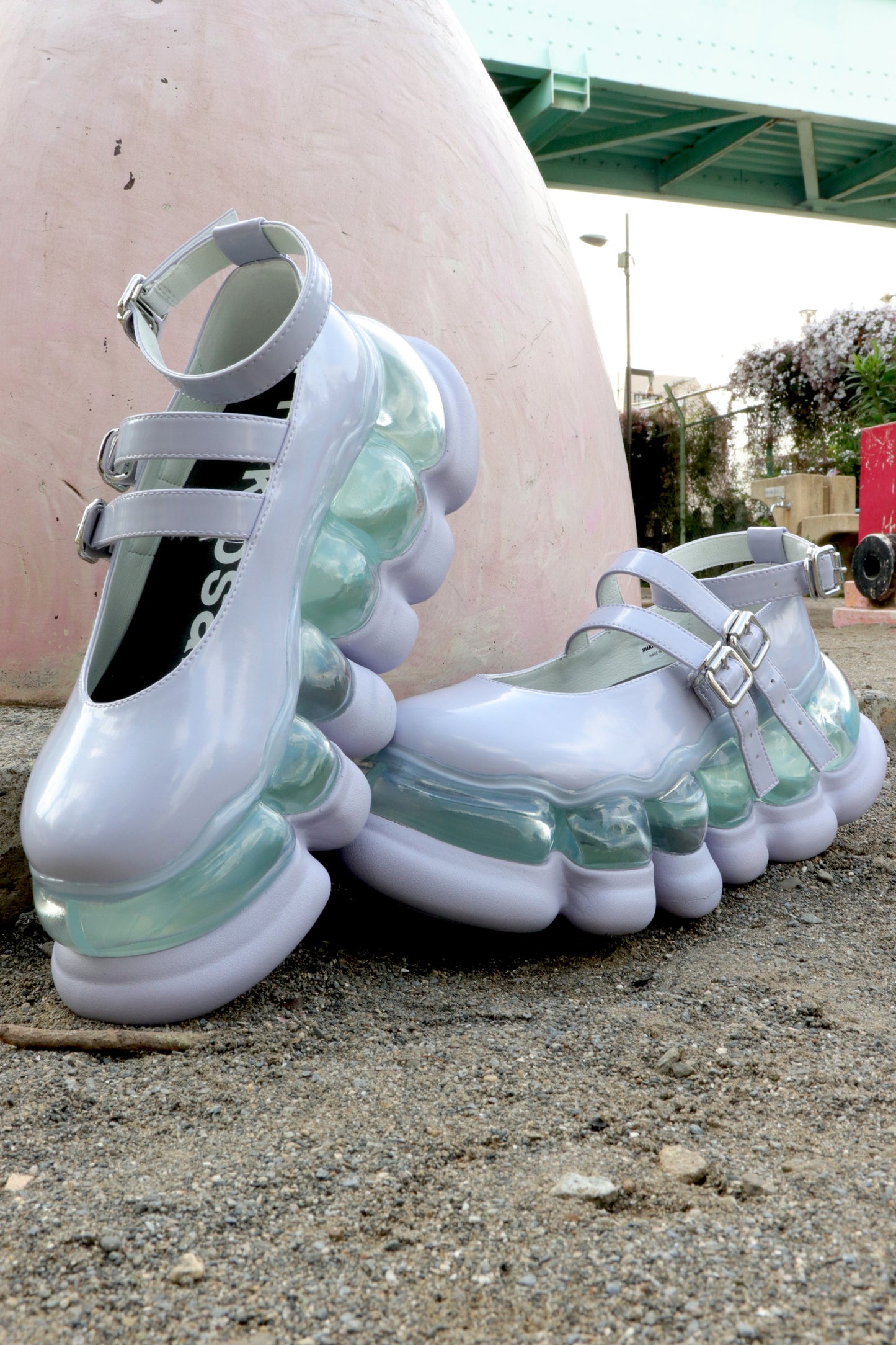 "Jewelry" Ark Three Straps Mary Jane / Lilac