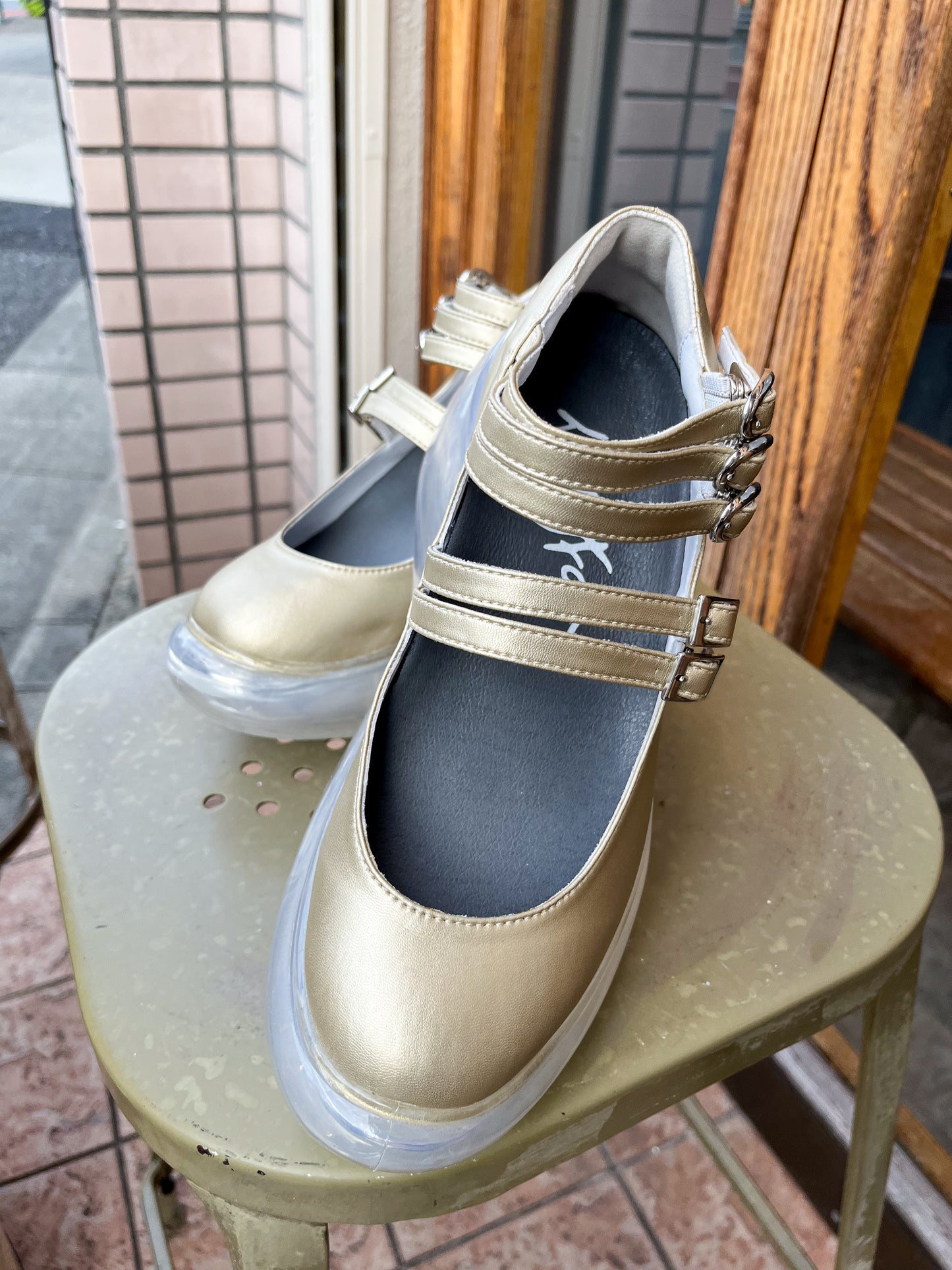 Mary Jane Metallic / Gold