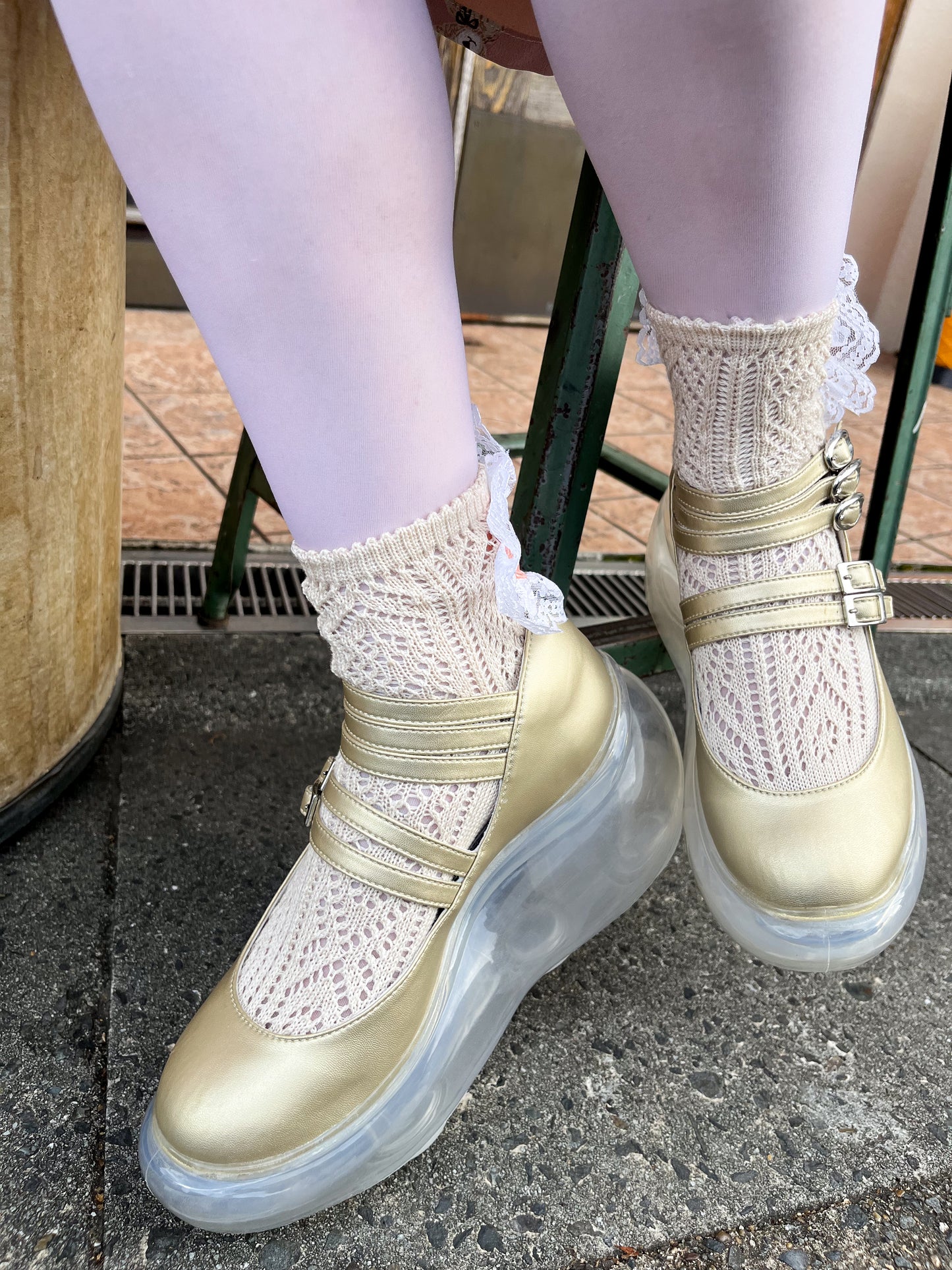 Mary Jane Metallic / Gold