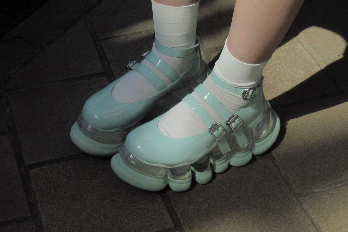 "Jewelry" Ark Three Straps Mary Jane / Mint