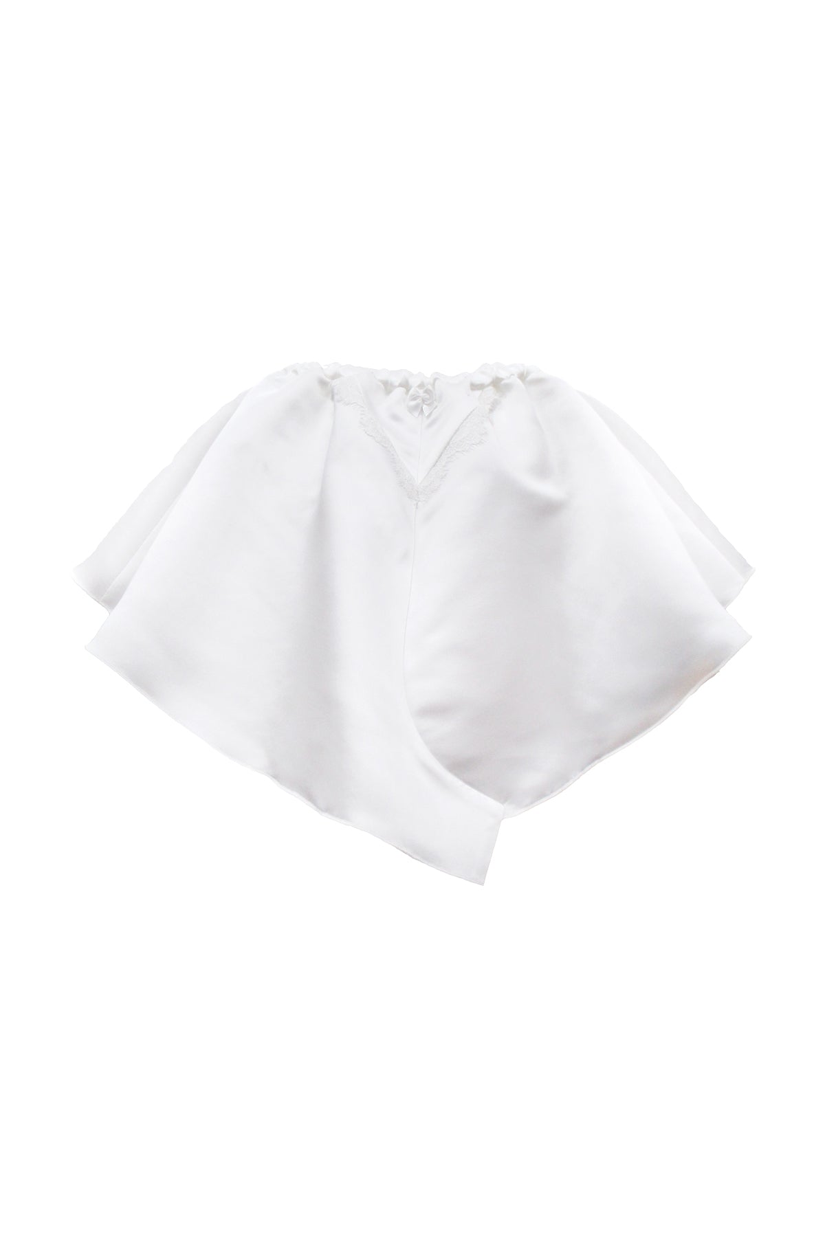 Satin Panty Skirt / White