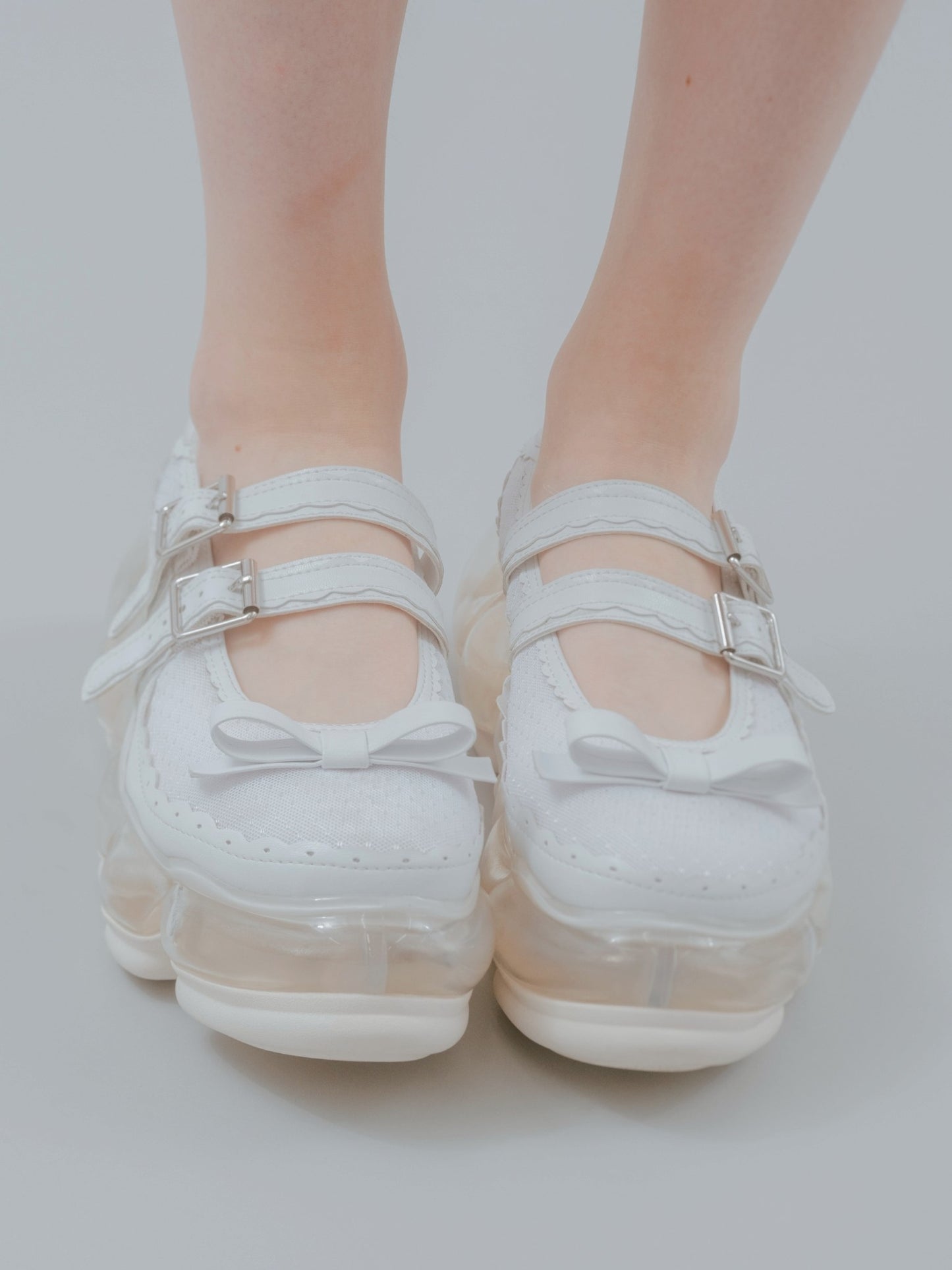 New "Jewelry" Mary Jane Sugar / White