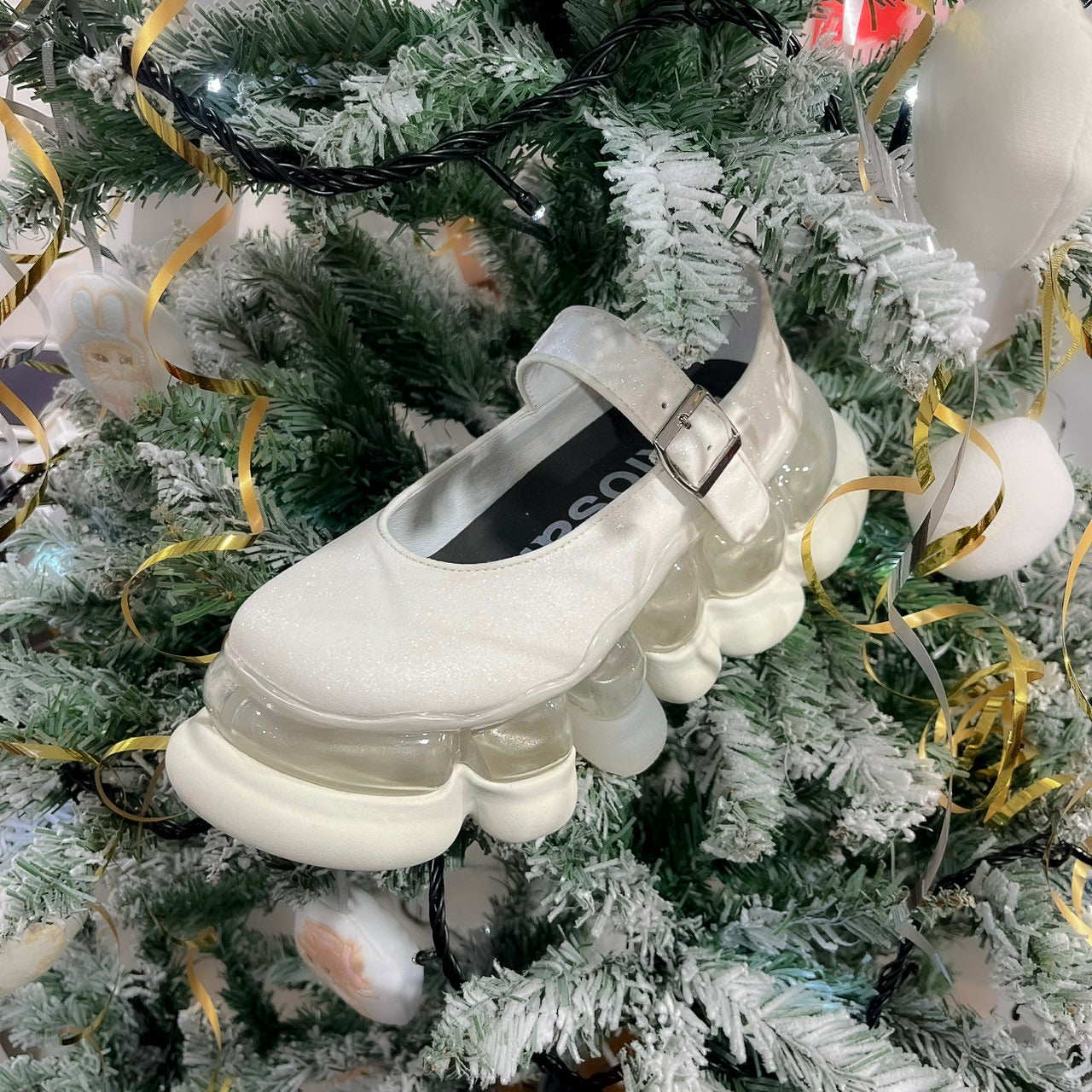 "Jewelry" Ark Mary Jane / White Glitter