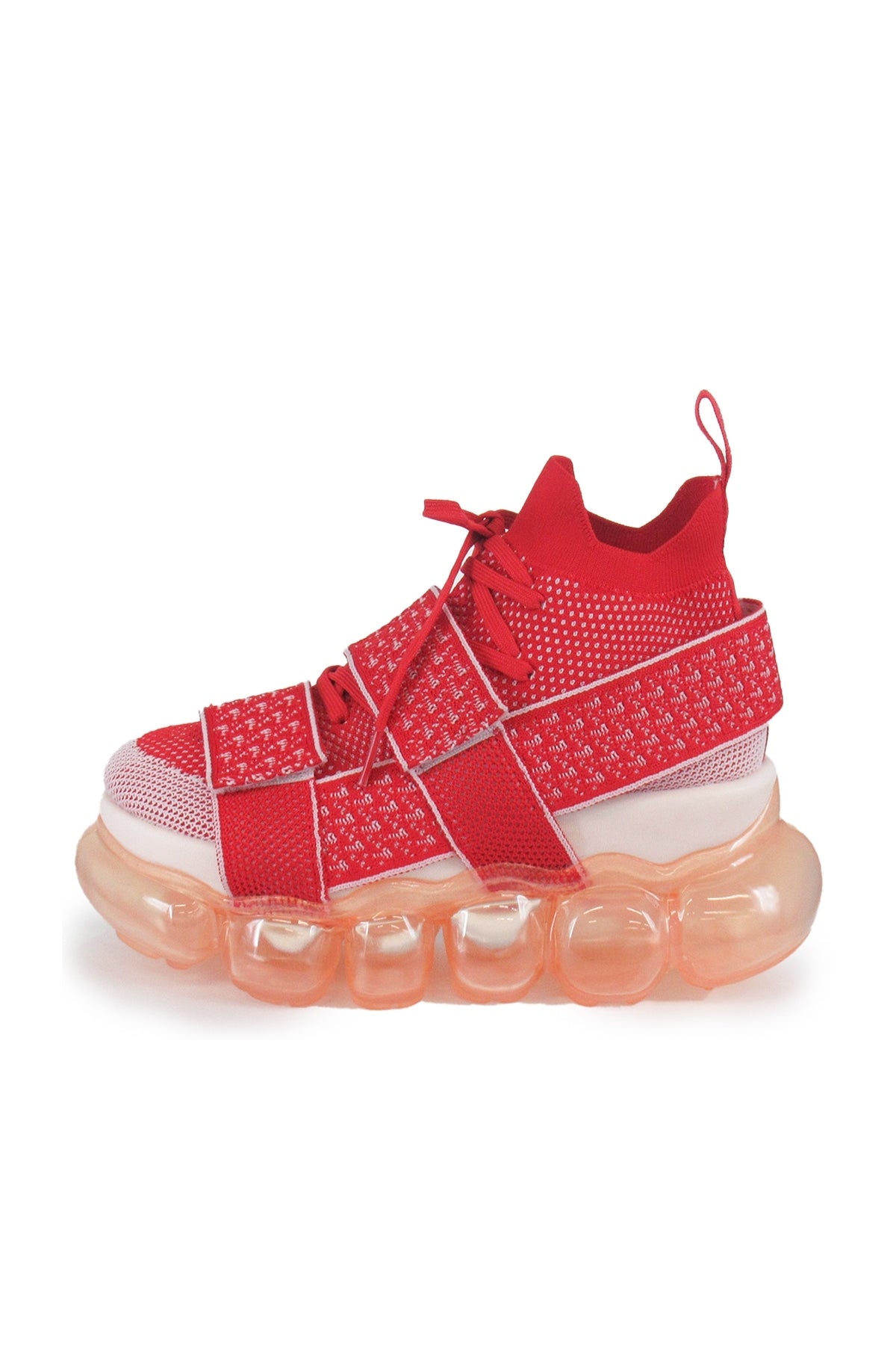 “珠宝”高跟鞋 Beltcross / 红色