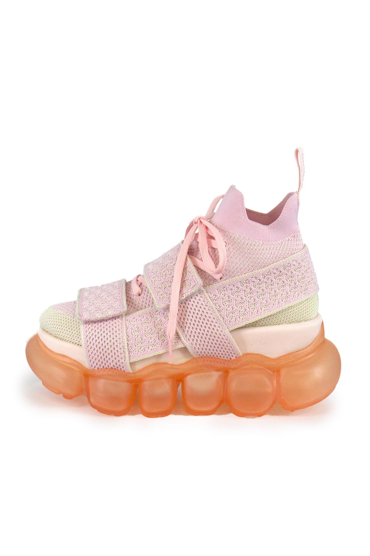 “珠宝”高跟鞋 Beltcross / 粉色