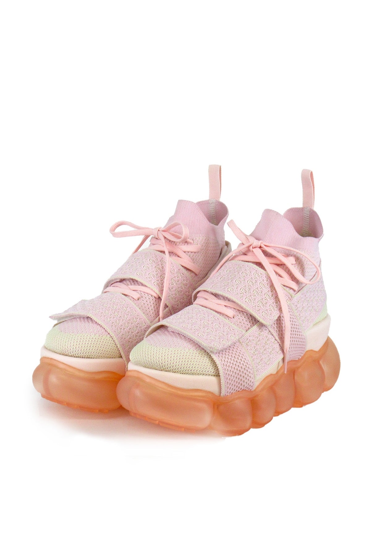 “珠宝”高跟鞋 Beltcross / 粉色