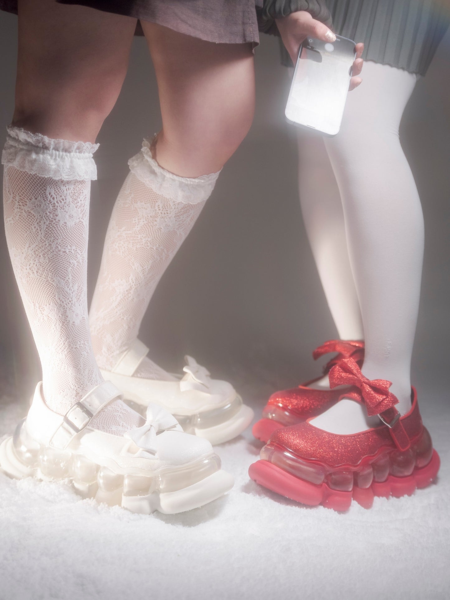 "Jewelry" Ark Mary Jane / White Glitter