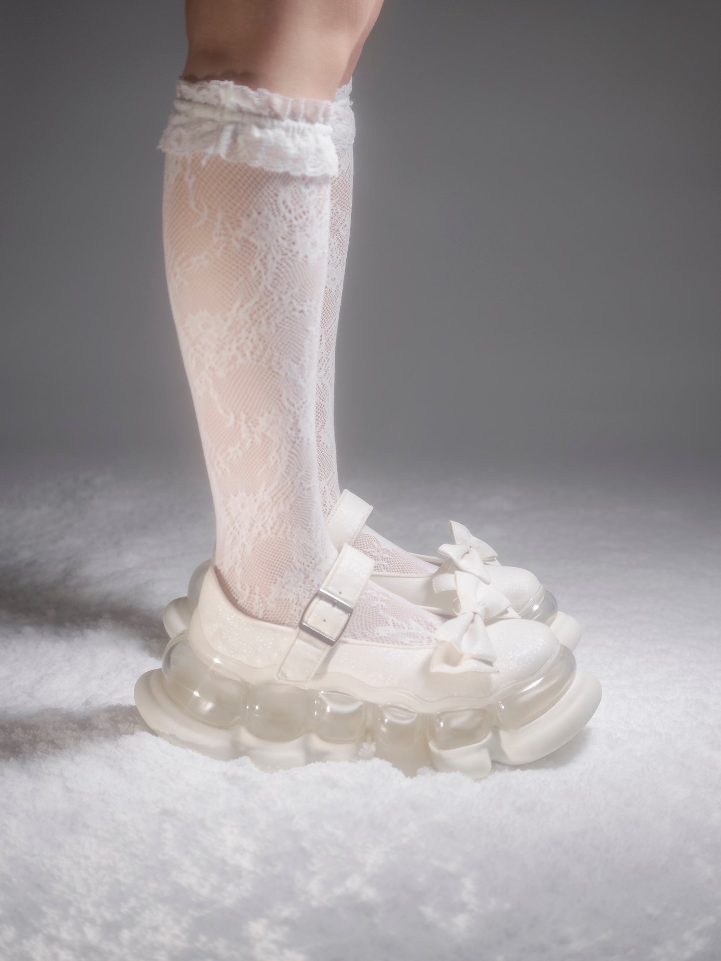 "Jewelry" Ark Mary Jane / White Glitter