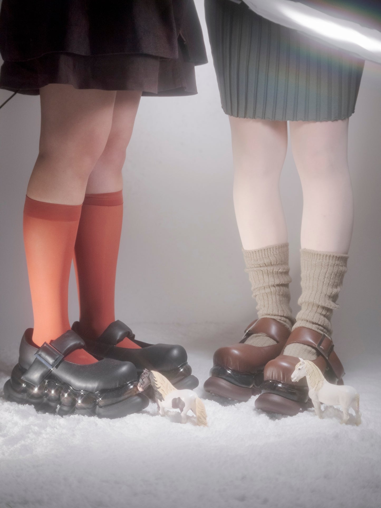 "Jewelry" Ark Puffer Mary Jane / Brown