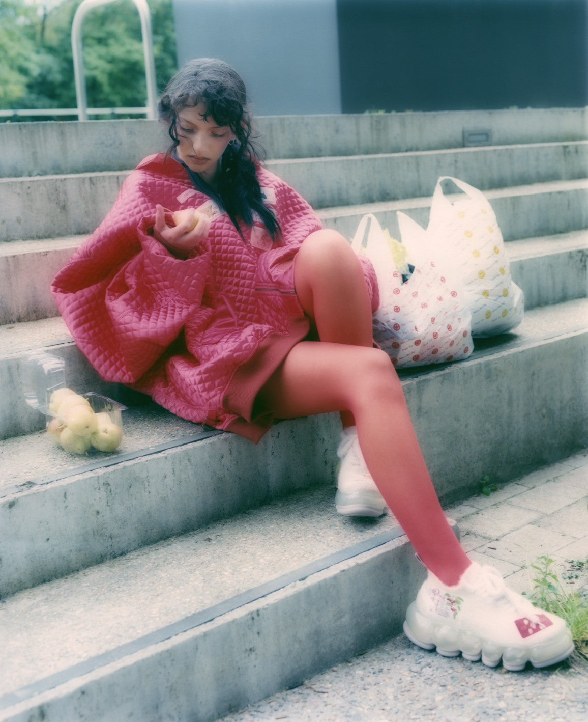 New "Jewelry" Mohair / Beige / PINK HOUSE × MIKIOSAKABE