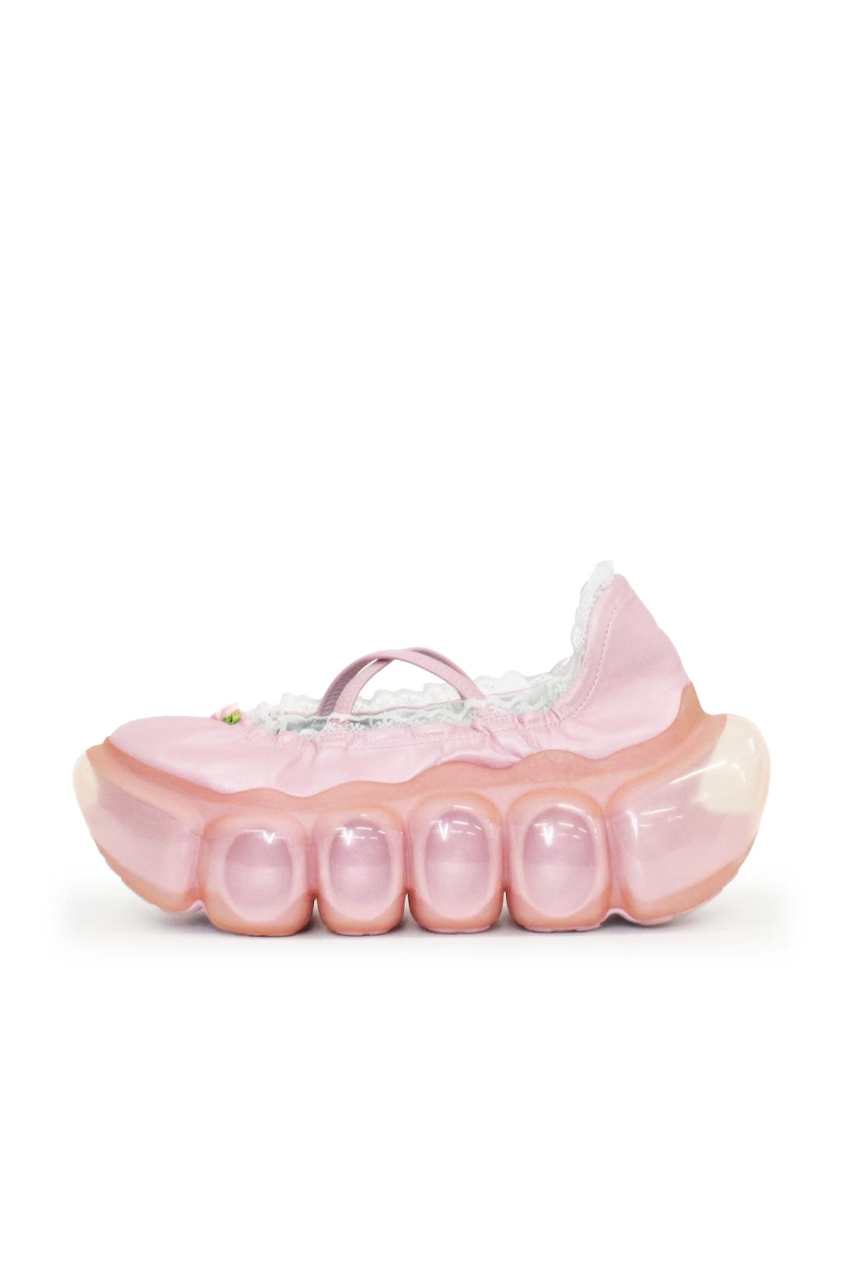 "Jewelry" Bubble Ballet Lace Rose / Pearl Pink