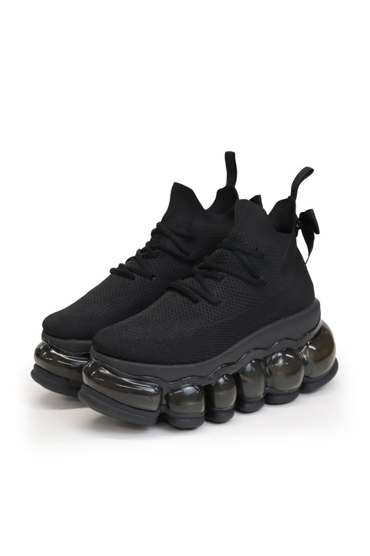 New "Jewelry" High Shoes Ribbon / Black