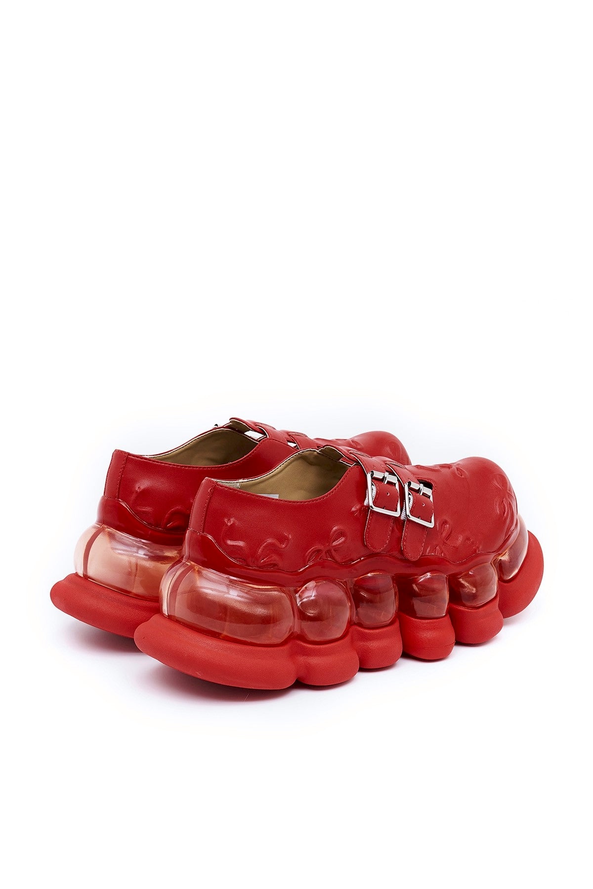 "Jewelry" Ark Emboss Mary Jane / Red