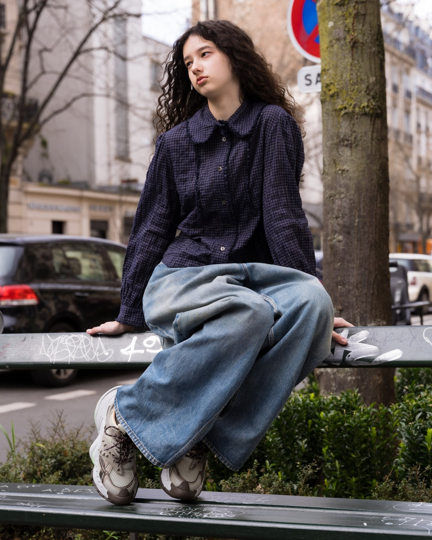 【25SS订】刺绣百褶裙/米色/MSS25S01