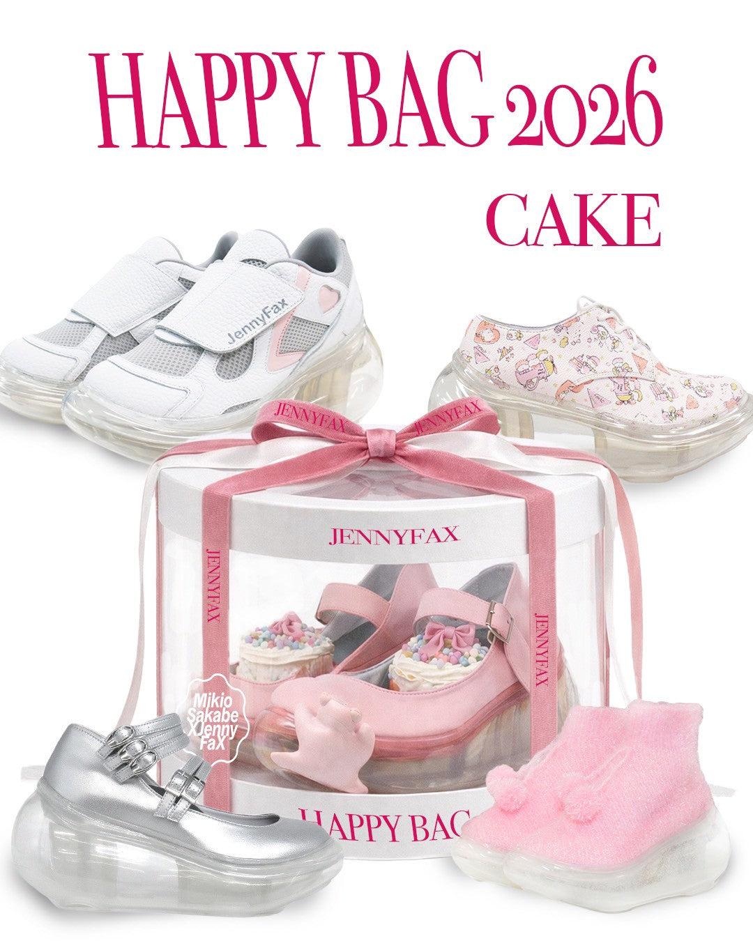 JennyFax Happy Bag 2026 / Shoes / Type Cake – MIKIOSAKABE