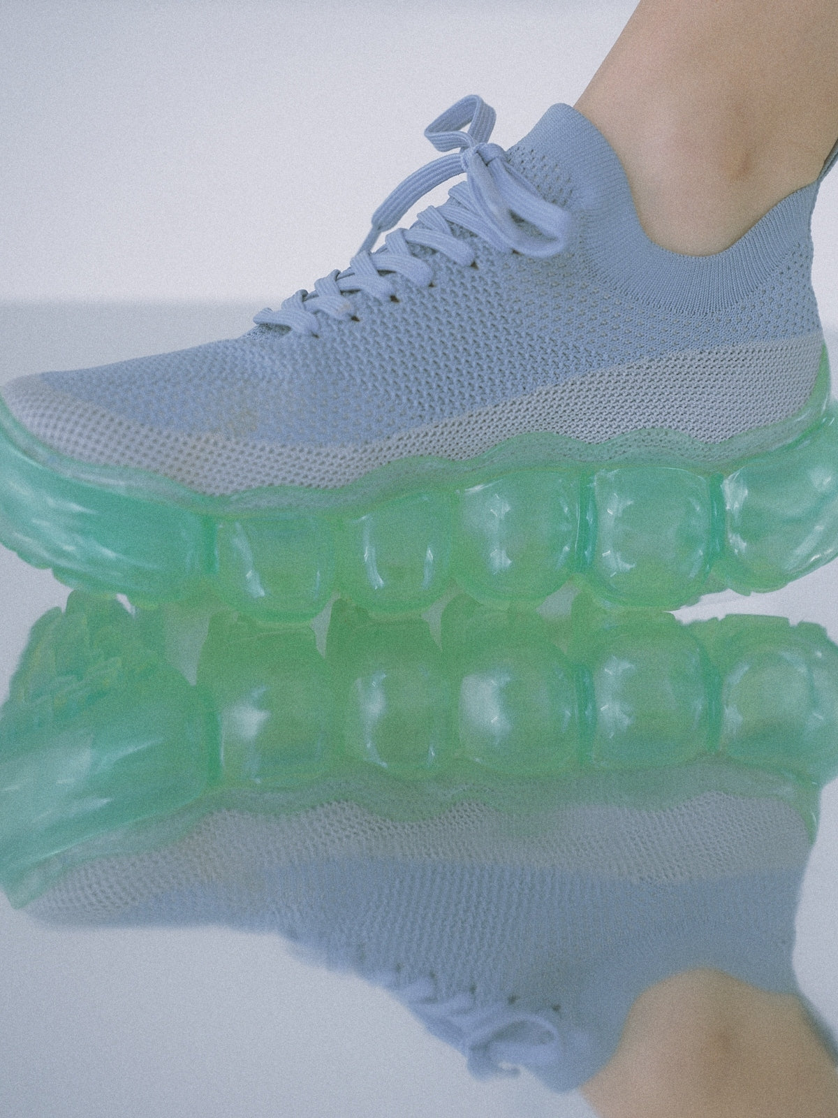 "Jewelry" Basic Shoes / Mint GrayBlue